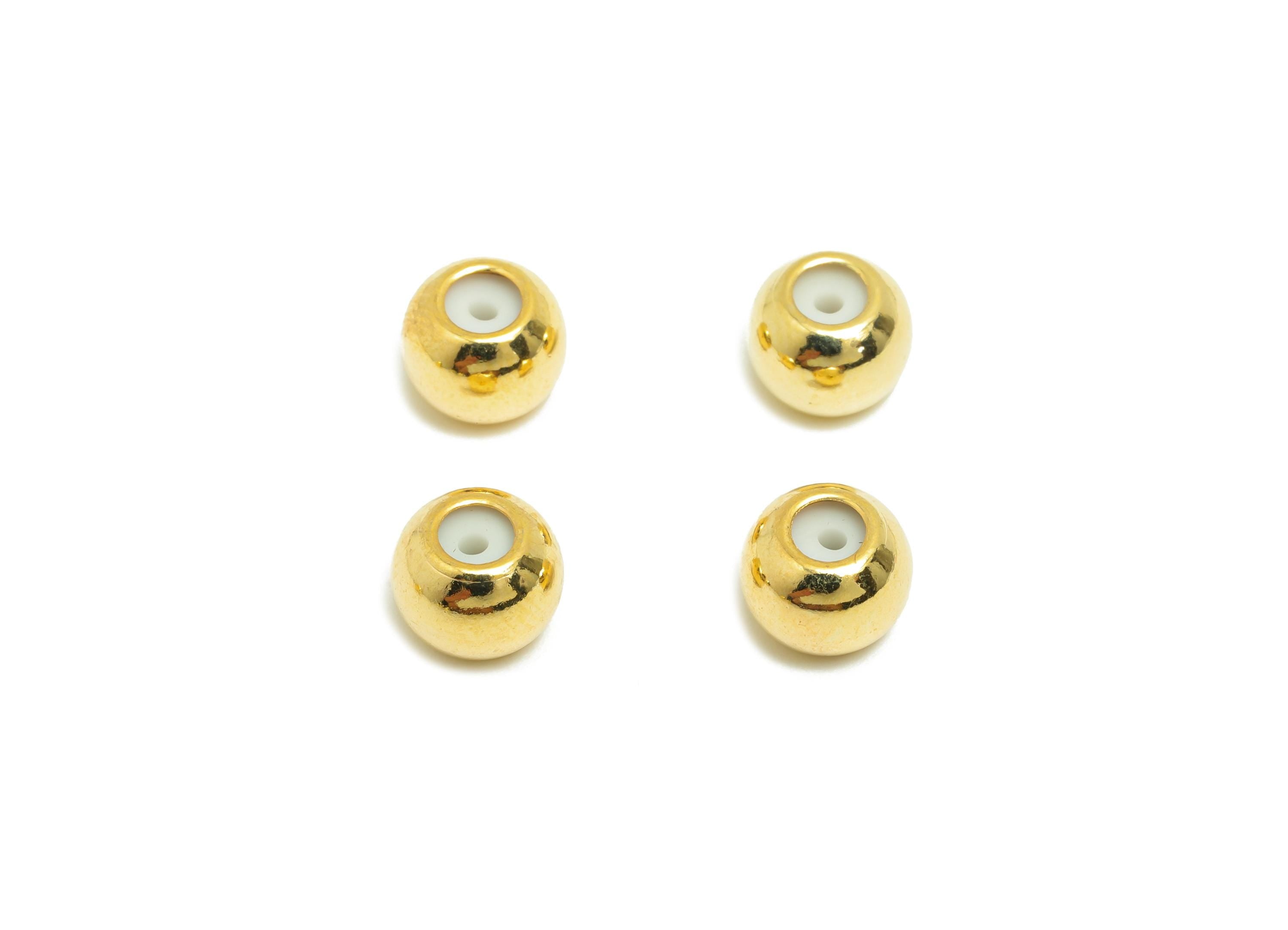8*1.5Silica Gel Rubber Earring Back - Brass Rubber Earring Stopper Nuts - Rubber Earring - 18K Real Gold Plating - 7.7x7.75x6mm - RGP8638 - DOMEDBAZAAR