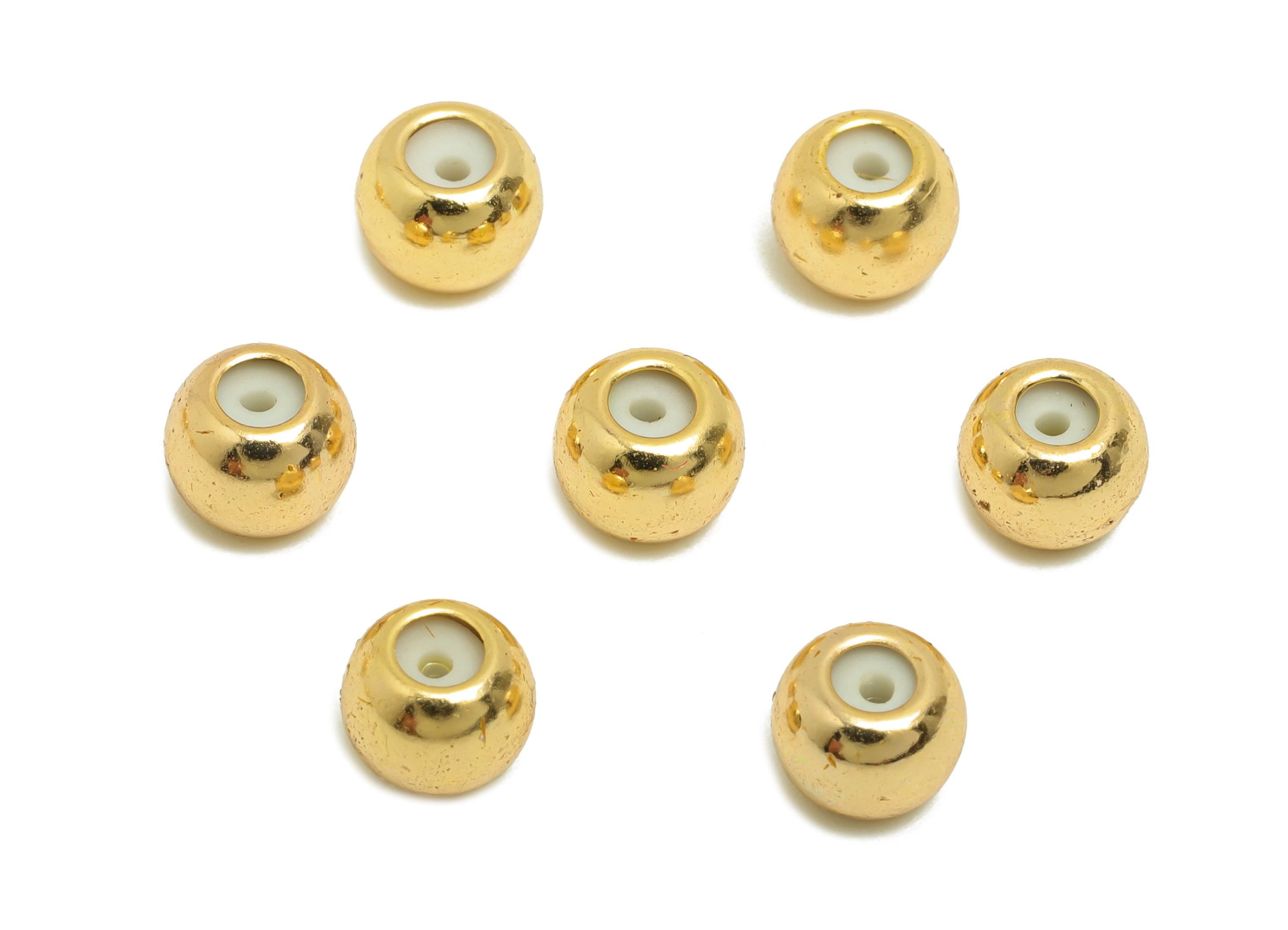 6*1.2 Silica Gel Rubber Earring Back - Brass Rubber Earring Stopper Nuts - Rubber Earring - 18K Real Gold Plating - 5.73x5x4mm - RGP8637