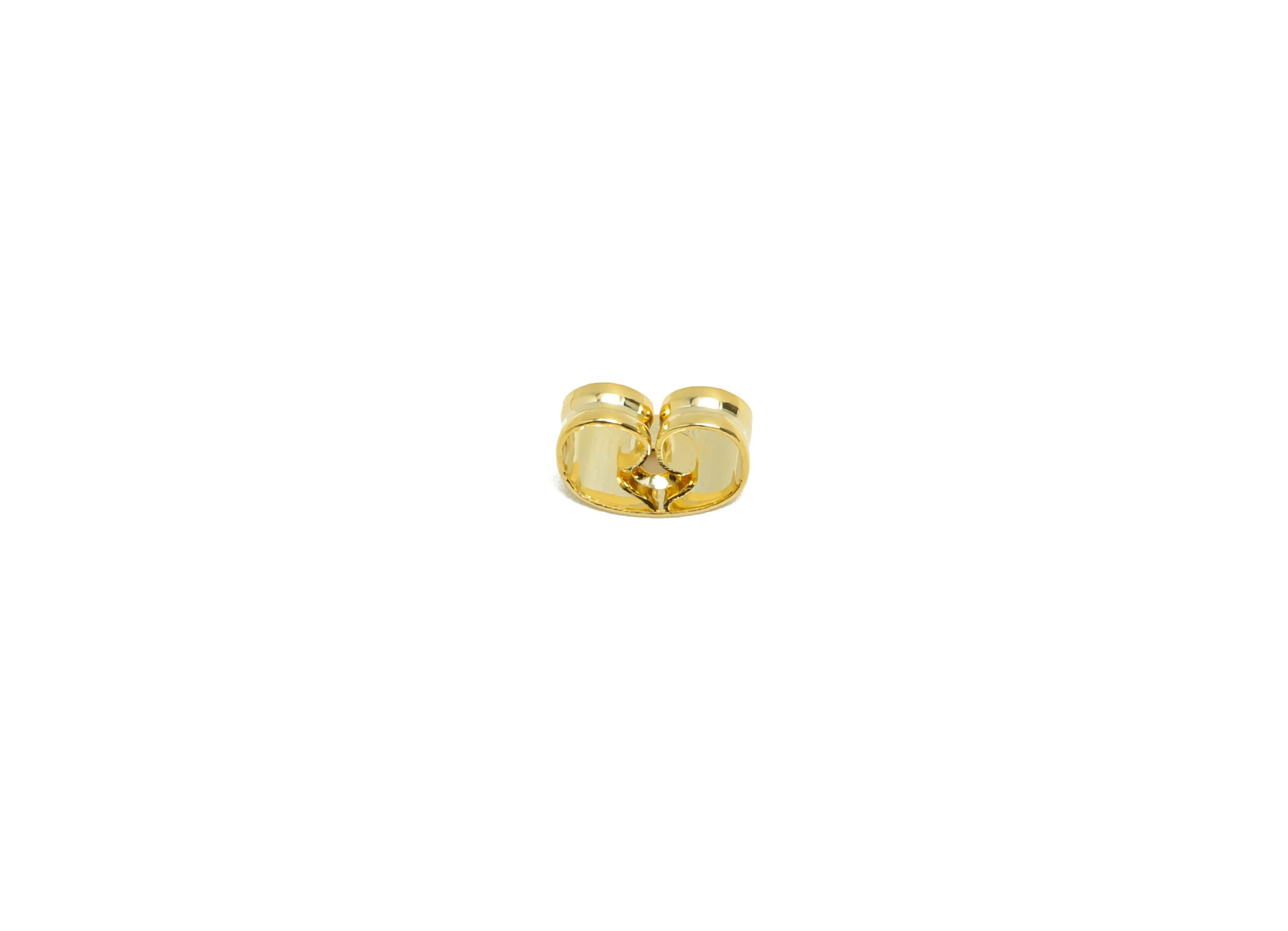 Brass Earring Stopper - Minimalist Spades Earring Back - Earring Backs for Stud Earring - 18K Real Gold Plating - 6.6x3.75x3.5mm - RGP8766 - DOMEDBAZAAR