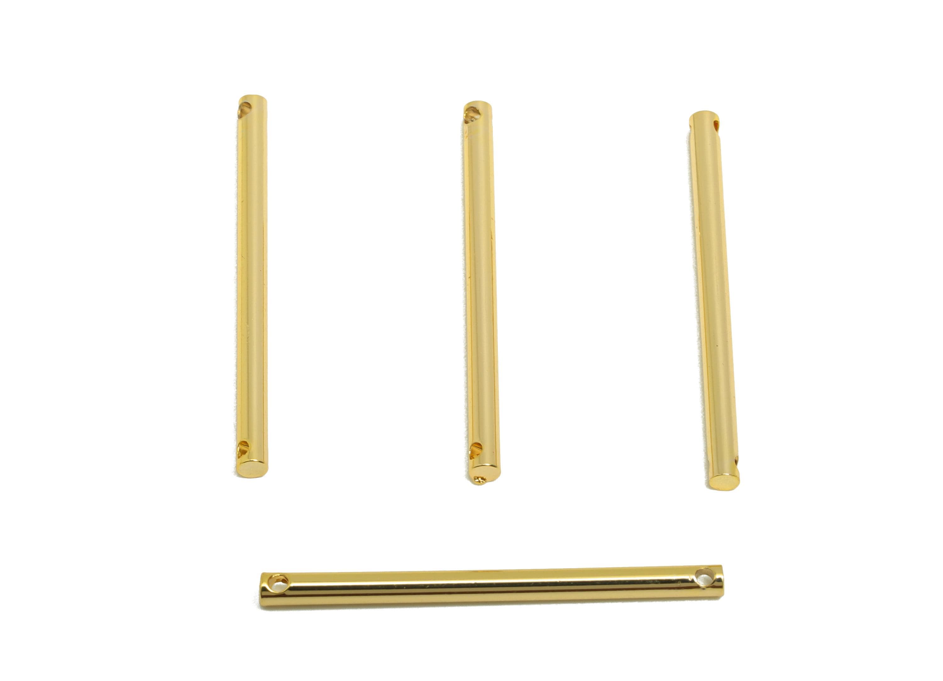 2.0*30mm Stick Earring Charm - Brass Minimalist Gold Bar Pendant - Bar Necklace Charms - Gold Jewelry- 18K Real Gold Plating - RGP10169 - DOMEDBAZAAR