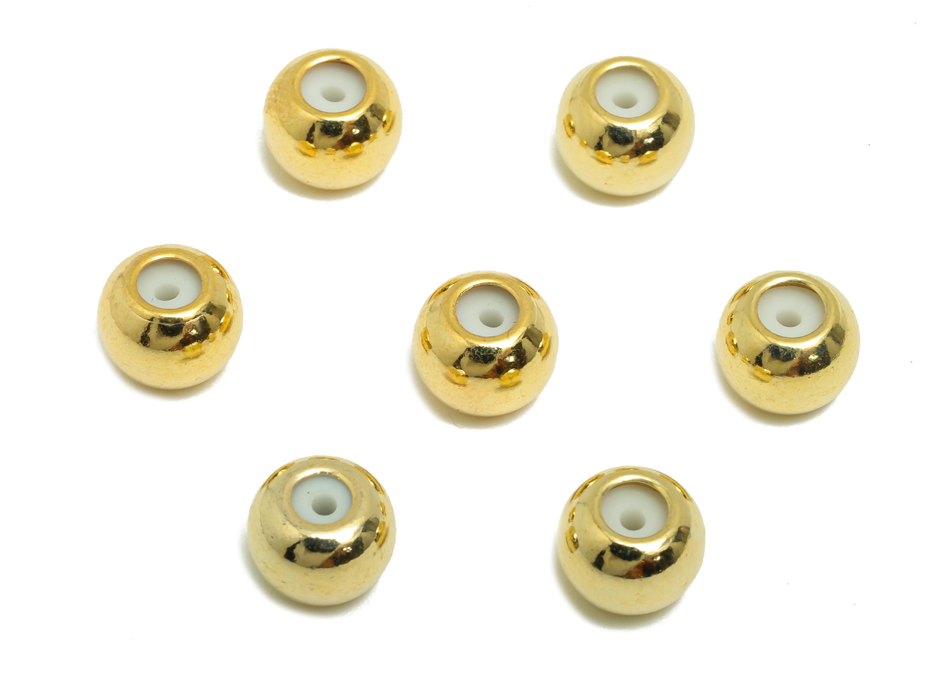 8*1.5Silica Gel Rubber Earring Back - Brass Rubber Earring Stopper Nuts - Rubber Earring - 18K Real Gold Plating - 7.7x7.75x6mm - RGP8638 - DOMEDBAZAAR