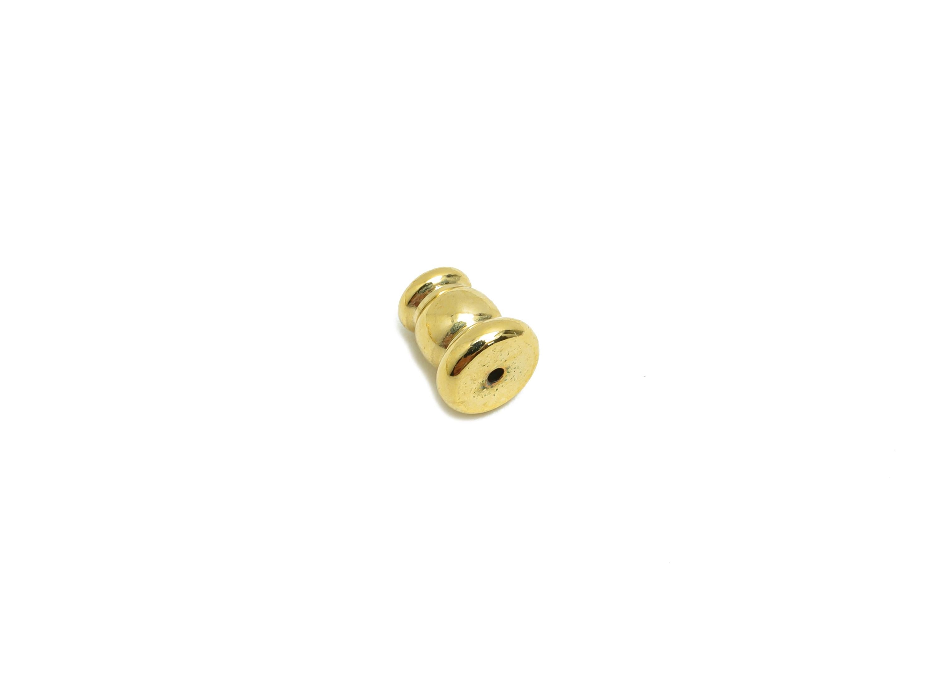 5*6 Silica Gel Rubber Earring Back - Brass Rubber Earring Stopper Nuts - Button Rubber Earring - 18K Real Gold Plating - 5x4x5mm - RGP8645 - DOMEDBAZAAR