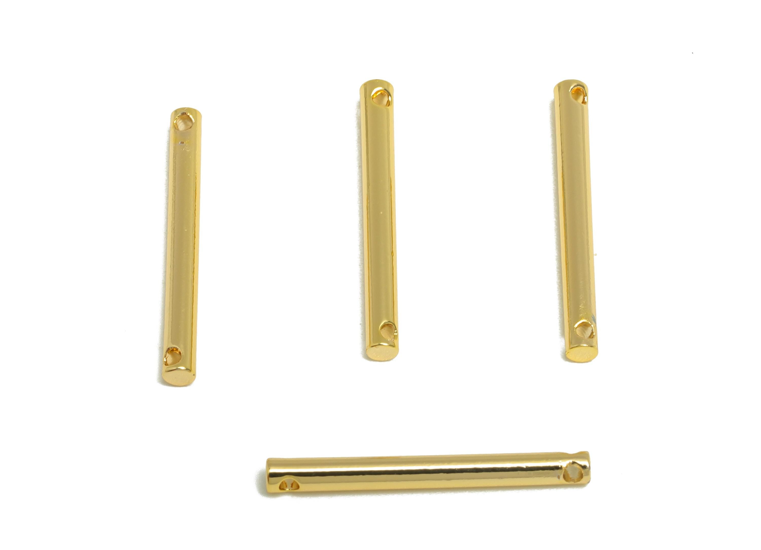 2.0*20mm Stick Earring Charm - Brass Minimalist Gold Bar Pendant - Bar Necklace Charms - Gold Jewelry- 18K Real Gold Plating - RGP10167 - DOMEDBAZAAR
