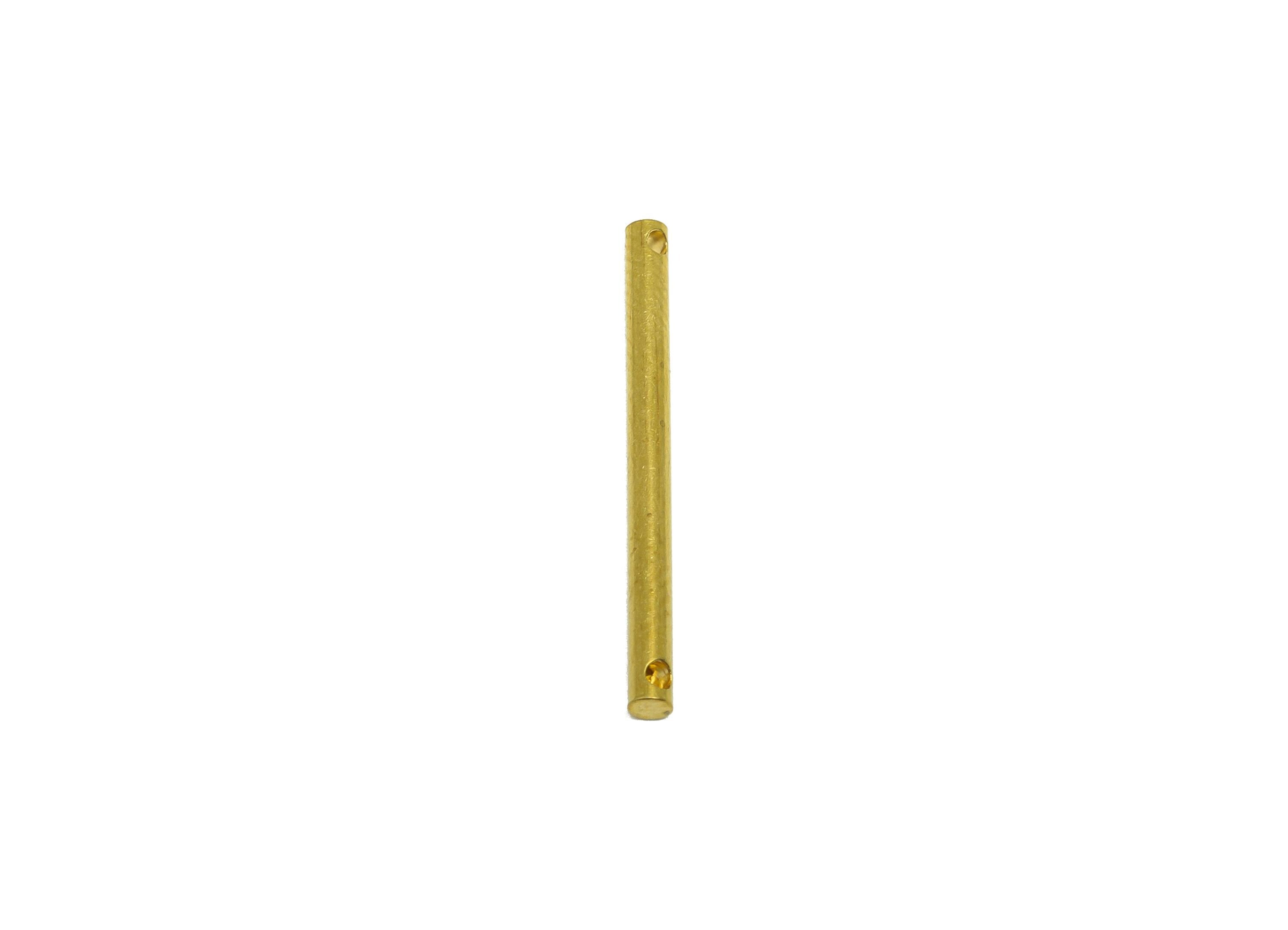 2.0*25mm Stick Earring Charm - Brass Minimalist Bar Pendant - Connector  Solid Cylinder - Jewelry Making Rod - Crafting Connector - PP10880 - DOMEDBAZAAR