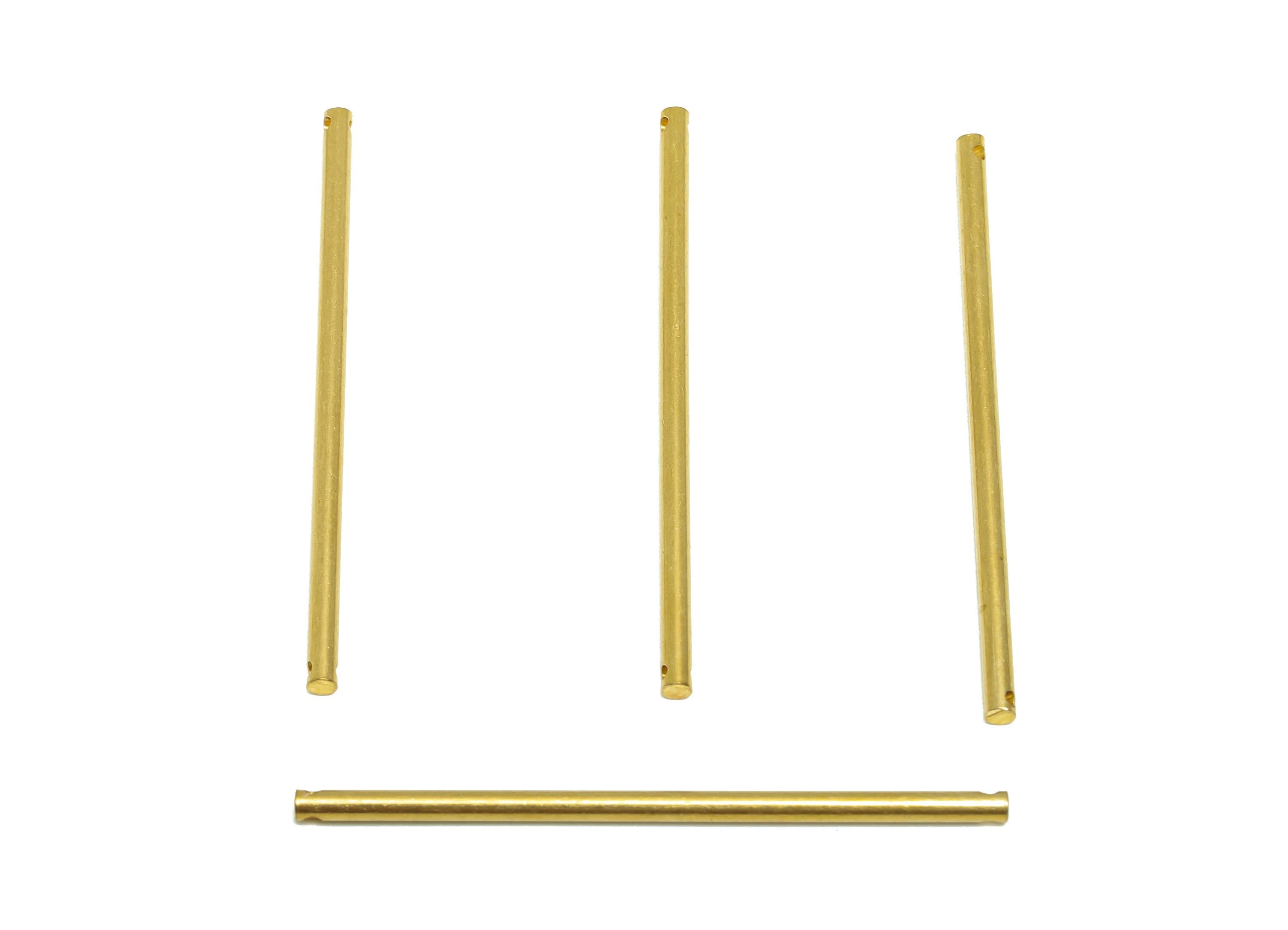2.0*45mm Stick Earring Connector - Brass Minimalist Bar Pendant - Jewelry Making Rod - Connector Charm - Crafting Connector - PP10884 - DOMEDBAZAAR