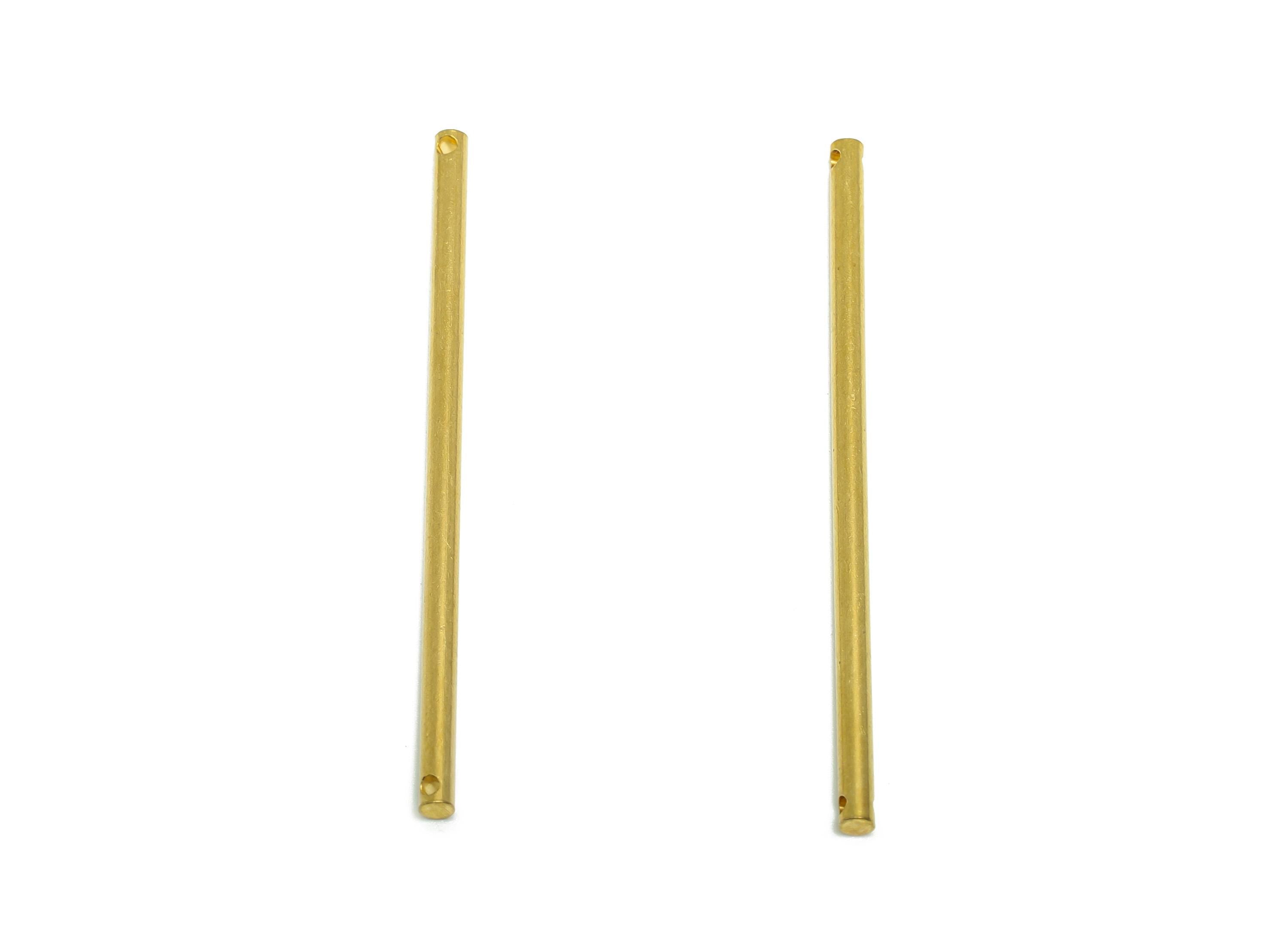 2.0*45mm Stick Earring Connector - Brass Minimalist Bar Pendant - Jewelry Making Rod - Connector Charm - Crafting Connector - PP10884 - DOMEDBAZAAR