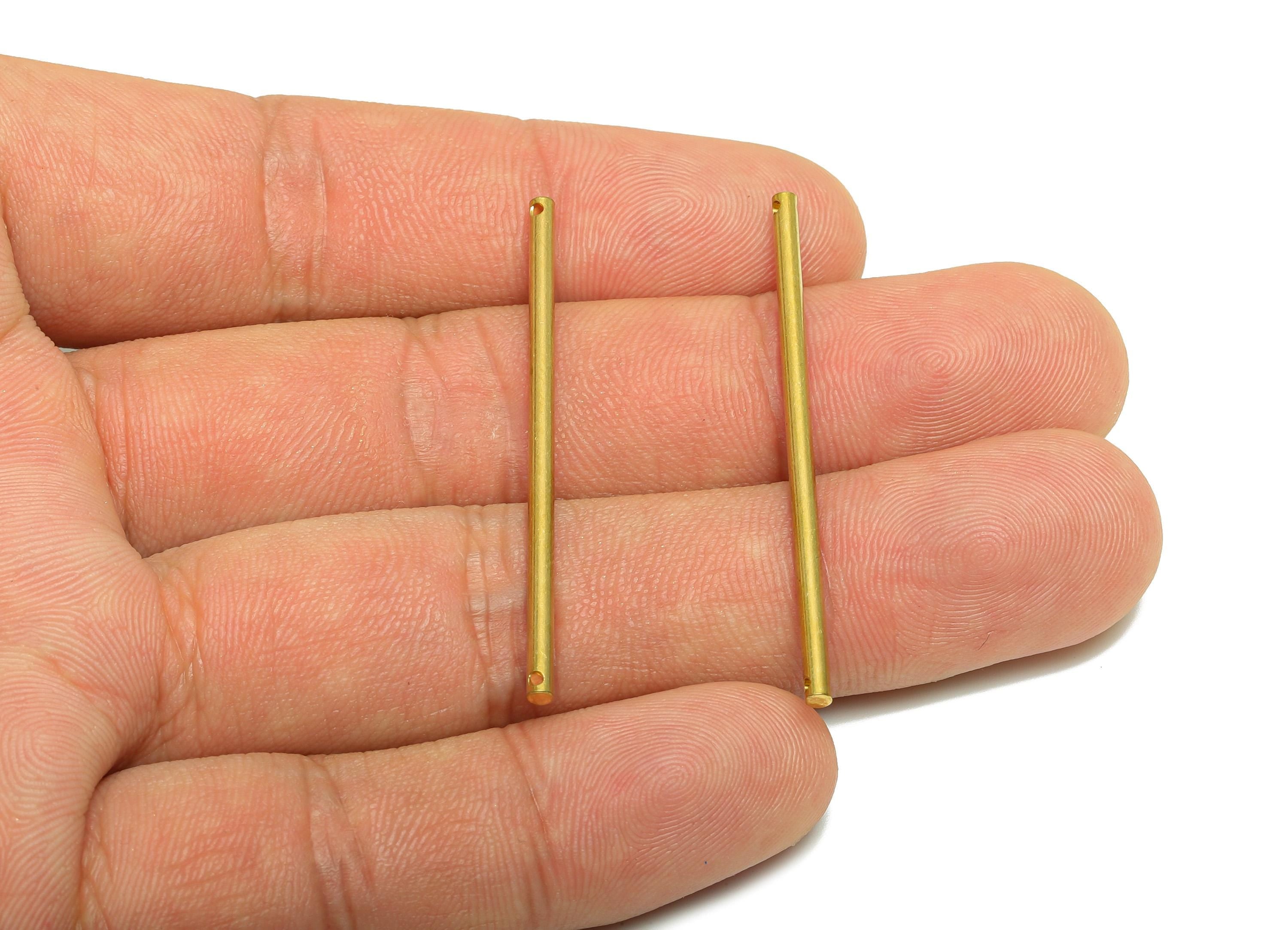2.0*45mm Stick Earring Connector - Brass Minimalist Bar Pendant - Jewelry Making Rod - Connector Charm - Crafting Connector - PP10884 - DOMEDBAZAAR