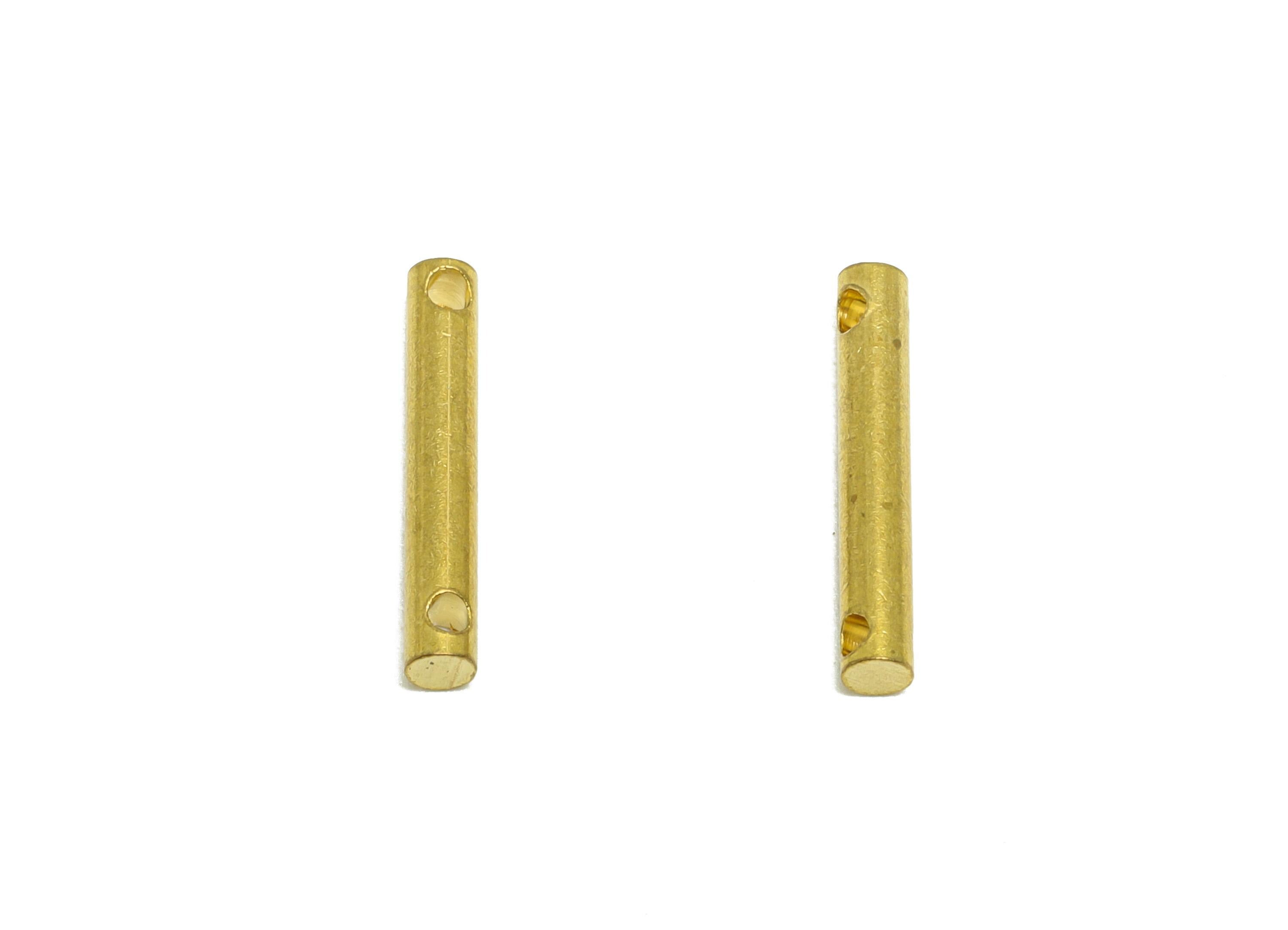 2.0*15mm Stick Earring Charm - Brass Minimalist Bar Pendant - Connector Charm - Crafting Connector - Jewelry Making Rod - PP10877 - DOMEDBAZAAR