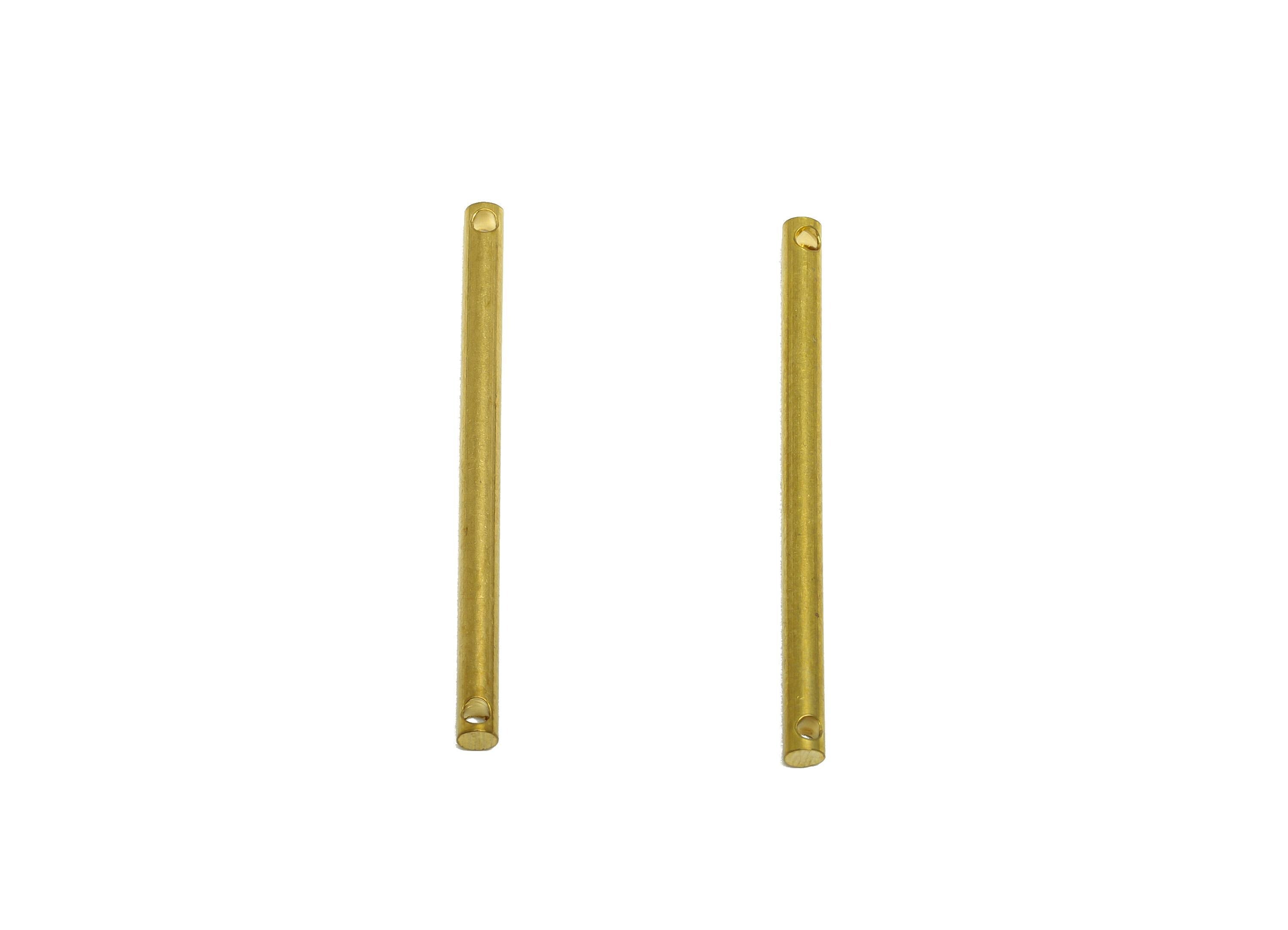 2.0*30mm Stick Earring Charm - Raw Brass Minimalist Bar Pendant - Connector Charm - Crafting Connector - Jewelry Making Rod - PP10881 - DOMEDBAZAAR