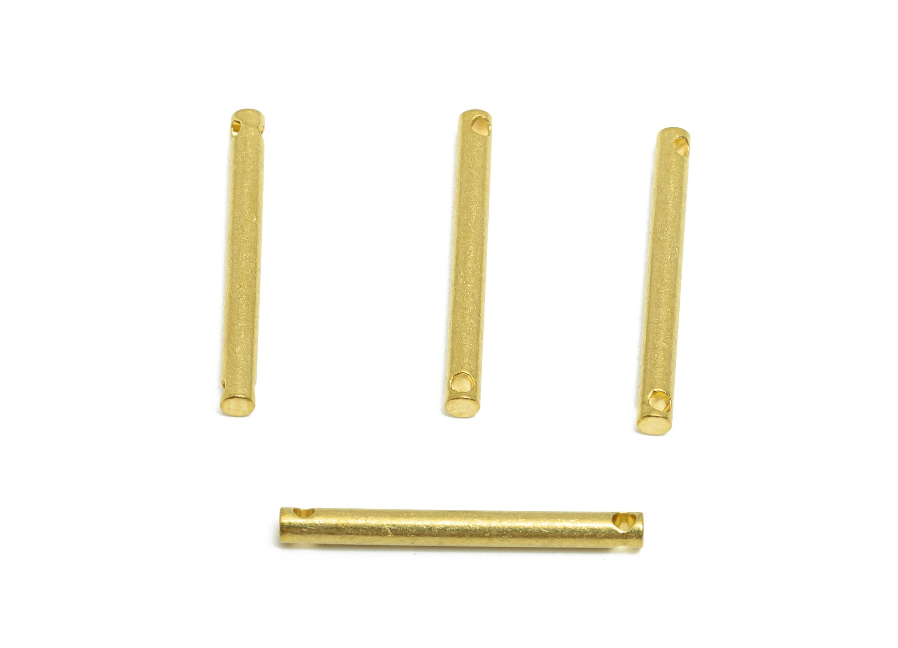 2.0*20mm Stick Earring Charm - Brass Minimalist Bar Pendant - Bar Necklace Charms - Straight Cylinder Stick - Crafting Charm - PP10879 - DOMEDBAZAAR