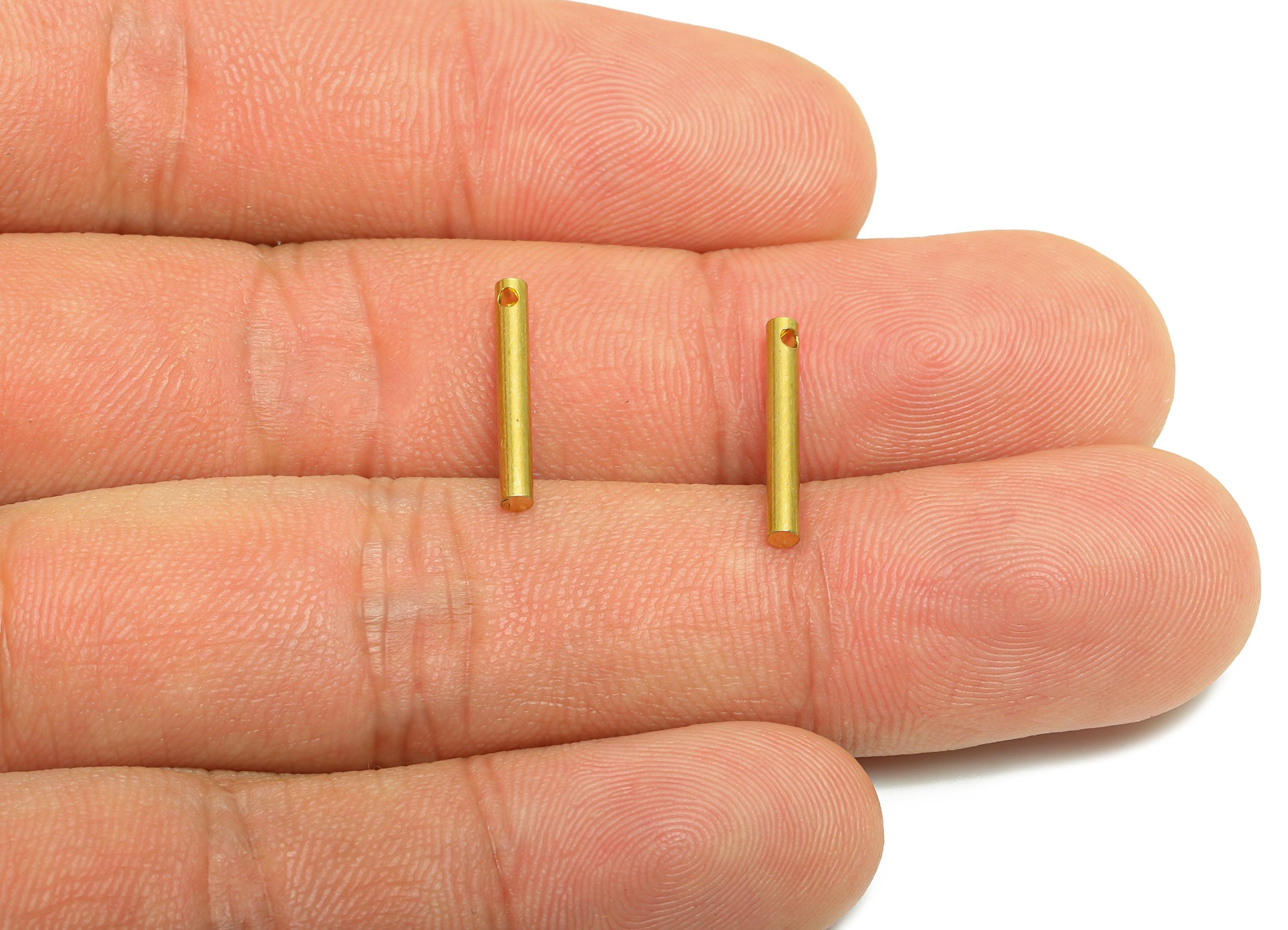 2.0*15mm Stick Earring Charm - Raw Brass Minimalist Bar Pendant - Bar Necklace Charms - Crafting Supplies - Industrial Component - PP10887 - DOMEDBAZAAR