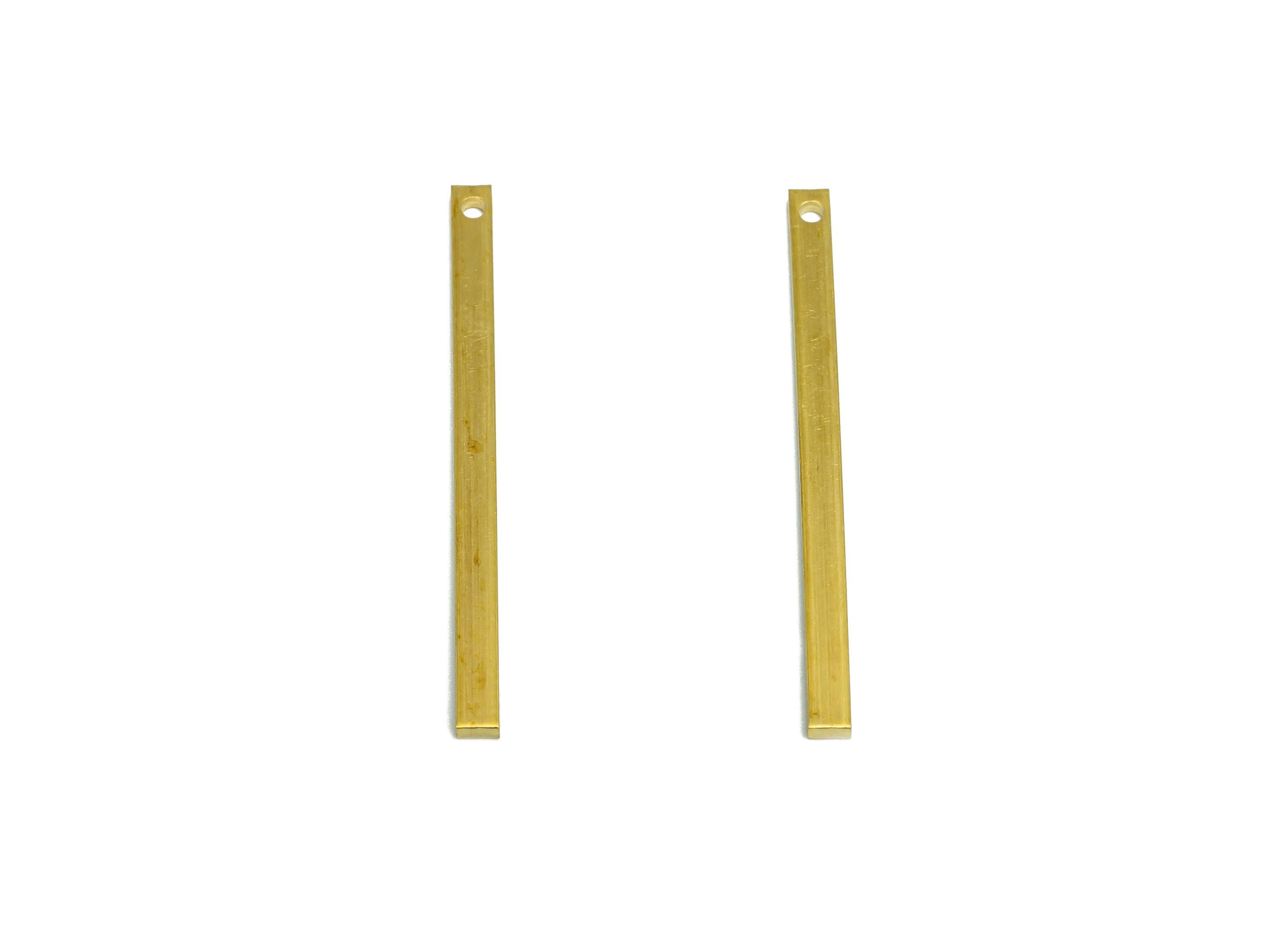 Brass Stick Earring Charm - Brass Bar Earring Charm - Rectangle Earring Charm - Crafting Supplies - Crafting Metal Bar - 30x2x1mm - PP10859 - DOMEDBAZAAR