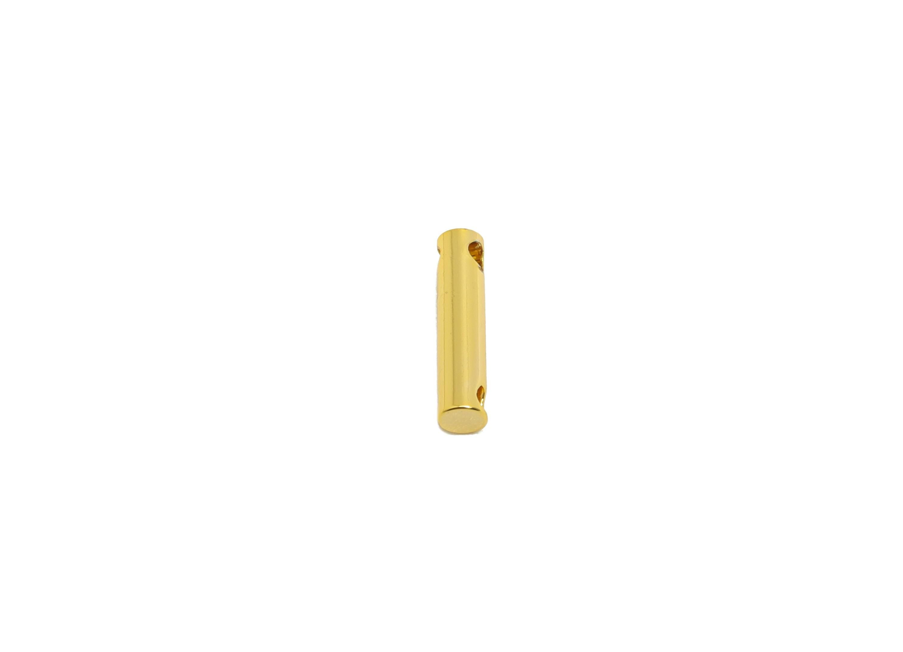 2.0*9mm Gold Bar Earring Connector - Brass Minimalist Bar Pendant - Vertical Stick Design - Gold Jewelry - 18K Real Gold Plated - RGP10164 - DOMEDBAZAAR