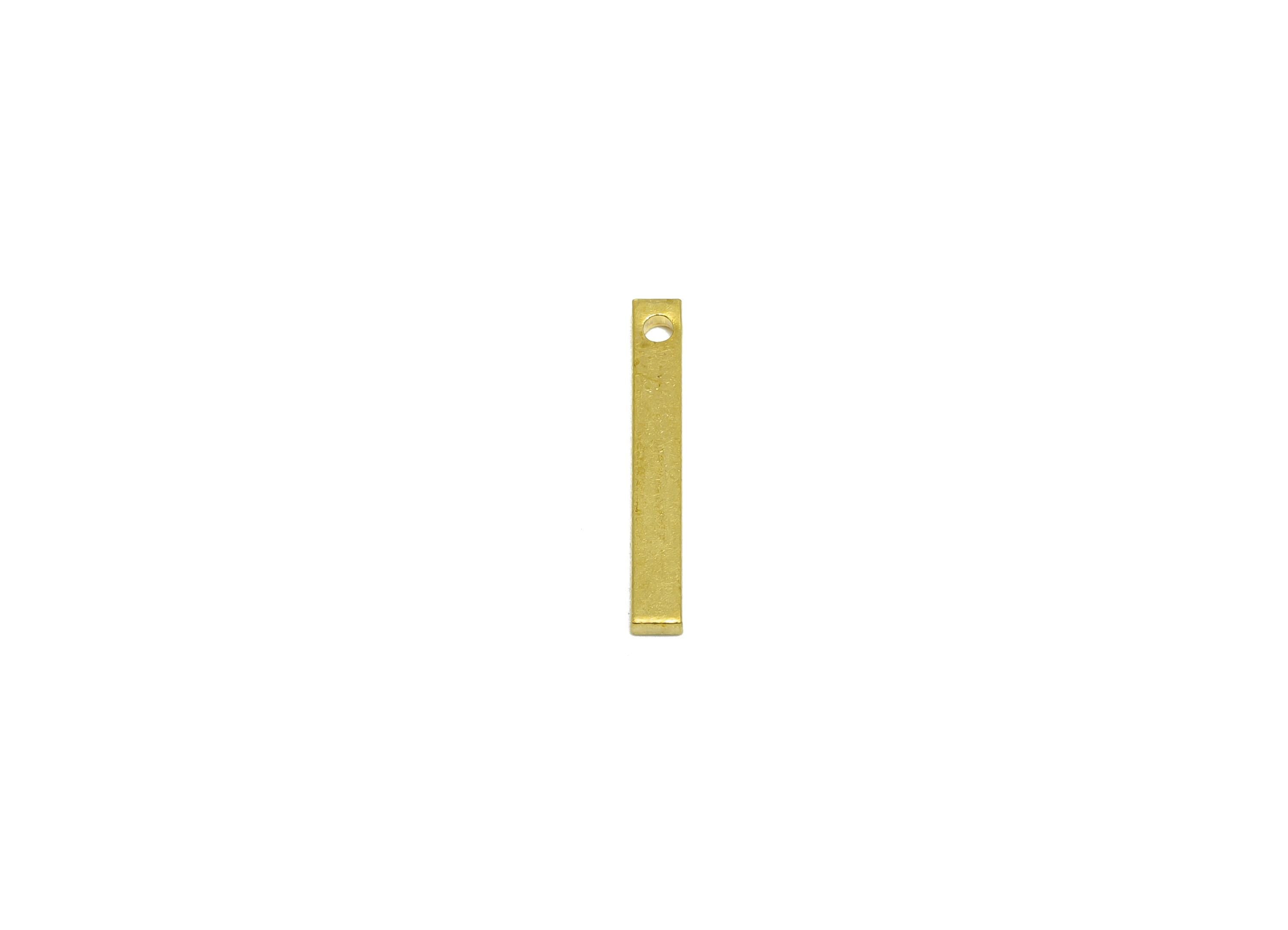 Brass Stick Earring Charm - Brass Bar Earring Charm - Rectangle Earring Charm - Crafting Supplies - Crafting Metal Bar - 15x2x1mm - PP10857 - DOMEDBAZAAR