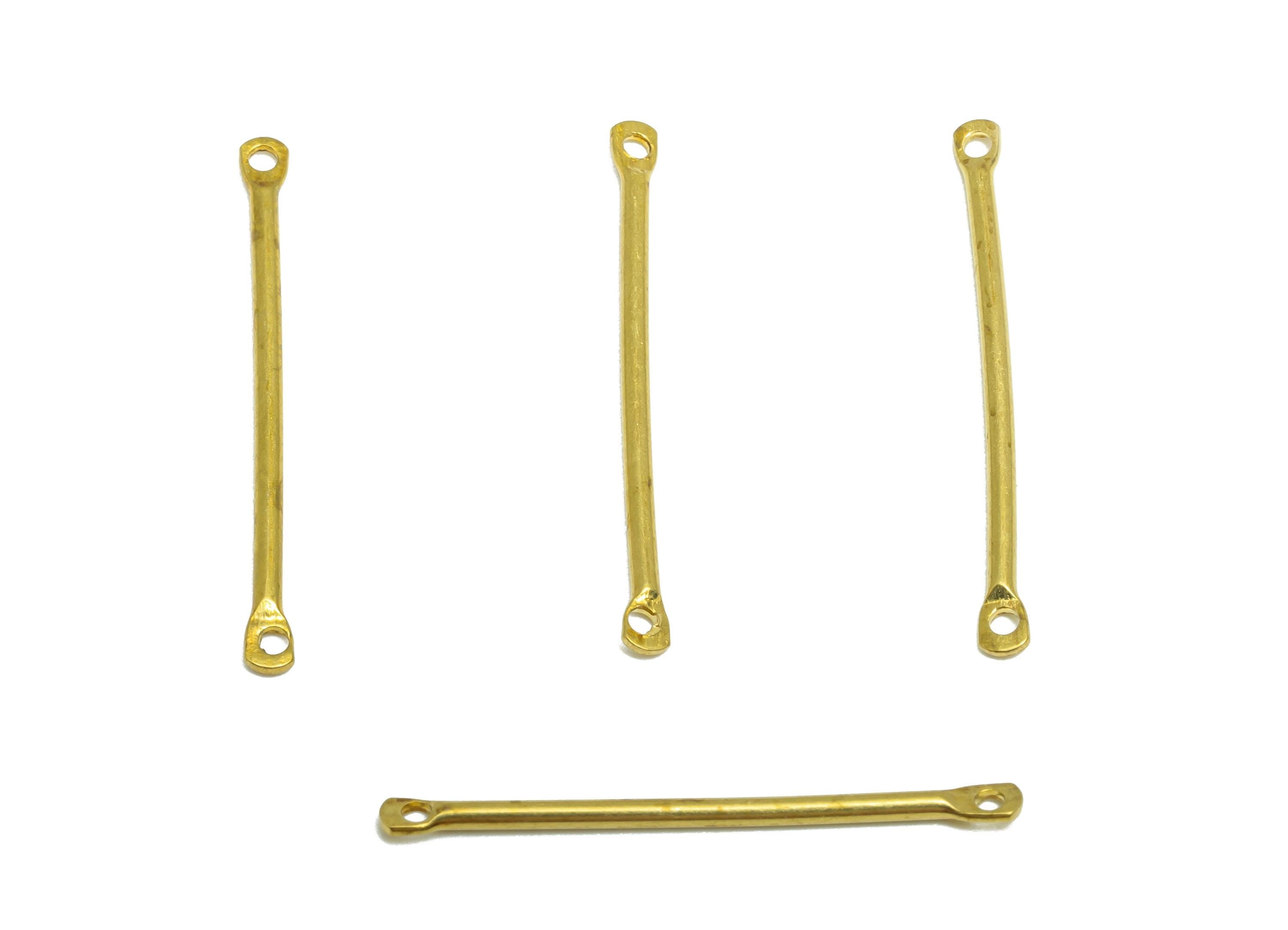 1.2*25mm Bar Earring Connector - Raw Brass Metal Link Component - Crafting Components - Metal Connector Pin - DIY Jewelry Supplies - PP10901