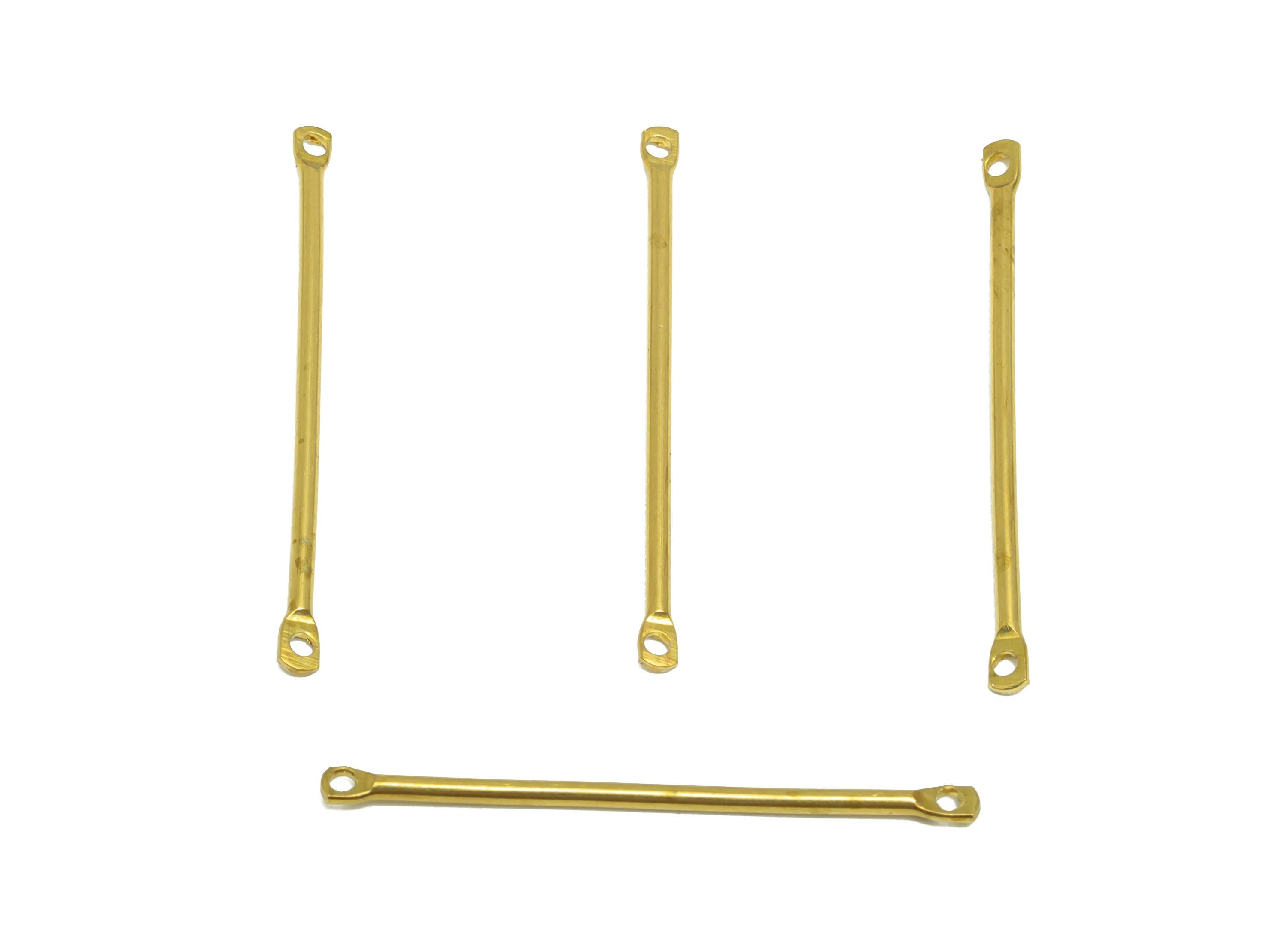 1.5*30mm Bar Earring Connector - Raw Brass Metal Link Component - Crafting Connector - Metal Connector Pin - DIY Jewelry Supplies - PP10895 - DOMEDBAZAAR