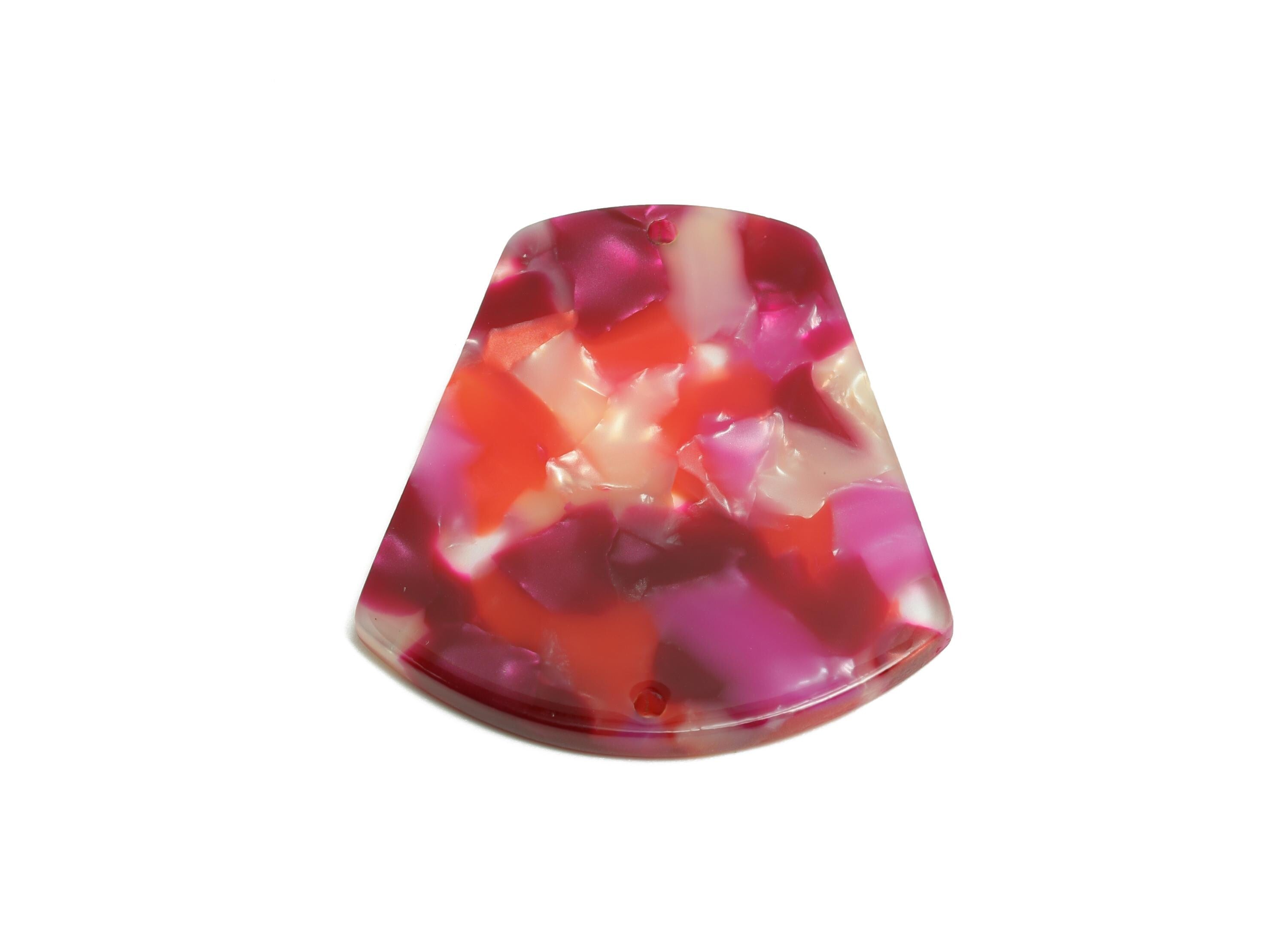 Acetic Acid Trapezoid Charm - DIY Jewelry Geometric Connector - Modern Jewelry - Handmade Accessory  - 34.95x32.62x2.55mm - AC2636-A1041 - DOMEDBAZAAR