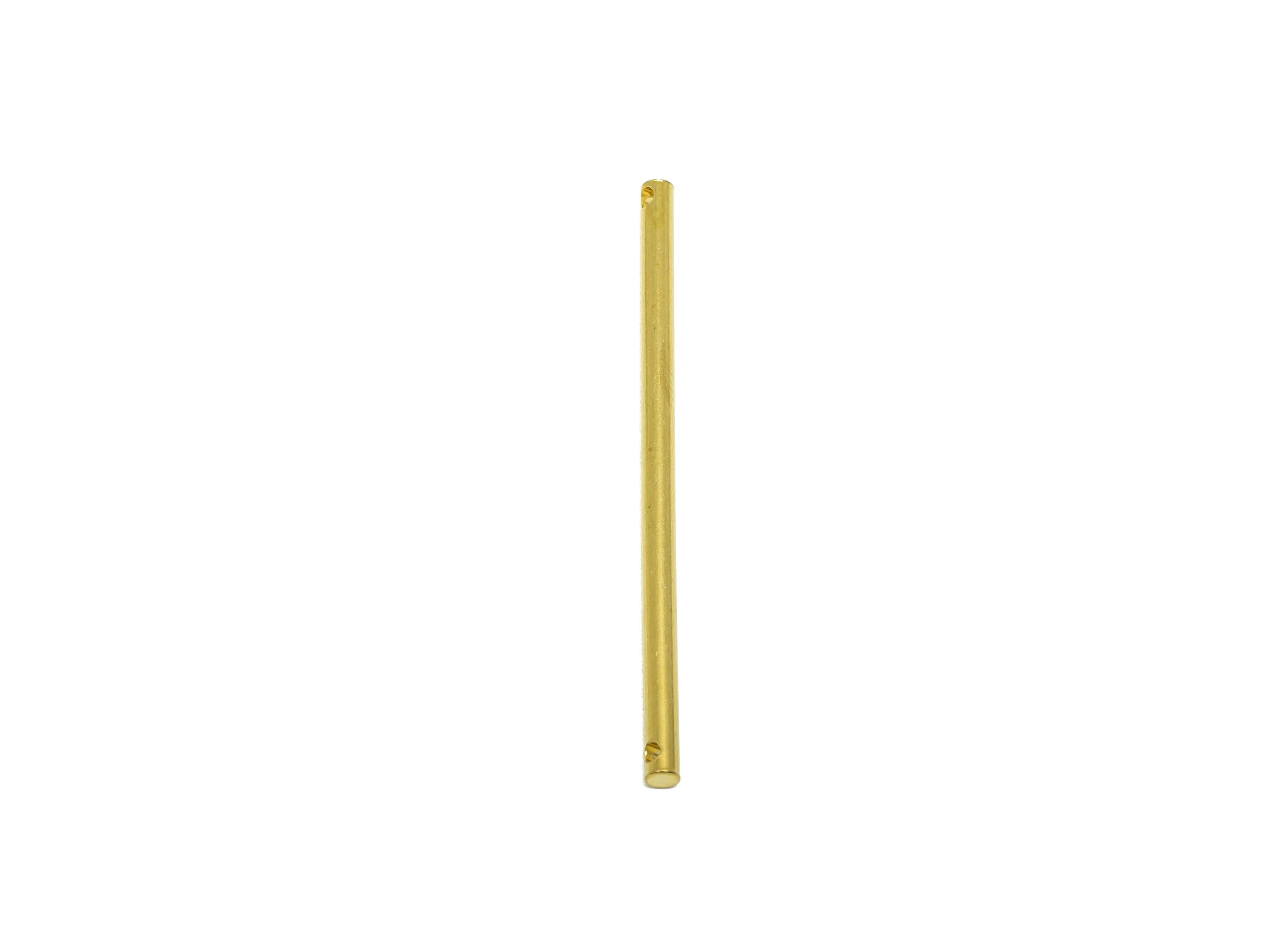 2.0*40mm Bar Earring Connector - Brass Minimalist Bar Pendant - Sleek Stick Earring Charm - Clean Line - Chic Bar Accessories - PP10883 - DOMEDBAZAAR