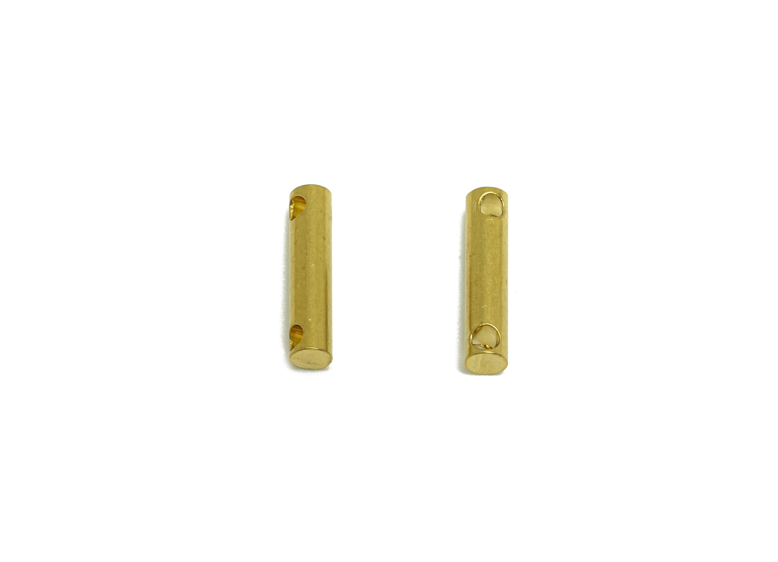 2.0*9mm Stick Earring Connector - Brass Minimalist Bar Pendant - Vertical Stick Design - Jewelry Making Rod - Crafting Connector - PP10876 - DOMEDBAZAAR