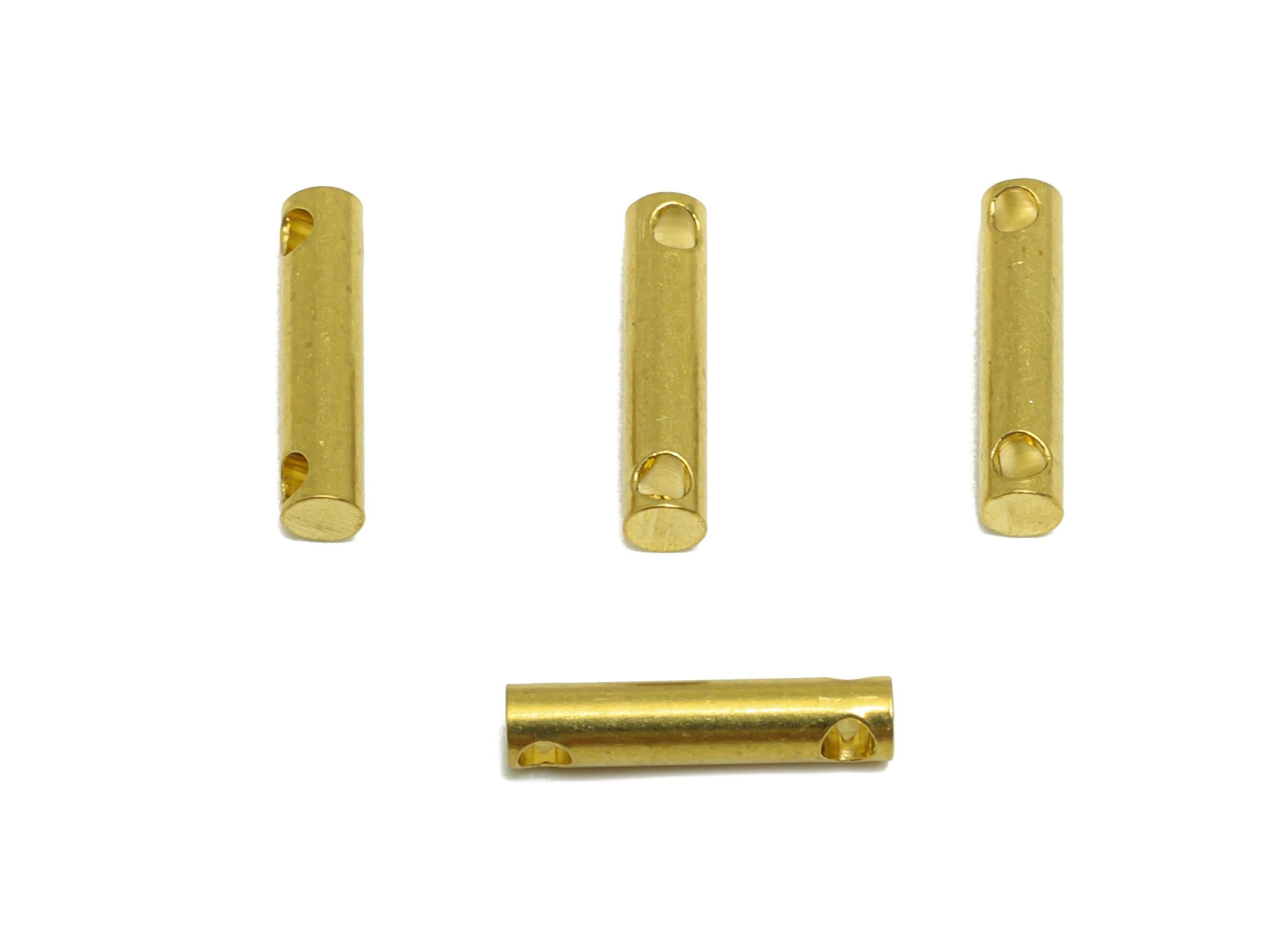 2.0*9mm Stick Earring Connector - Brass Minimalist Bar Pendant - Vertical Stick Design - Jewelry Making Rod - Crafting Connector - PP10876 - DOMEDBAZAAR