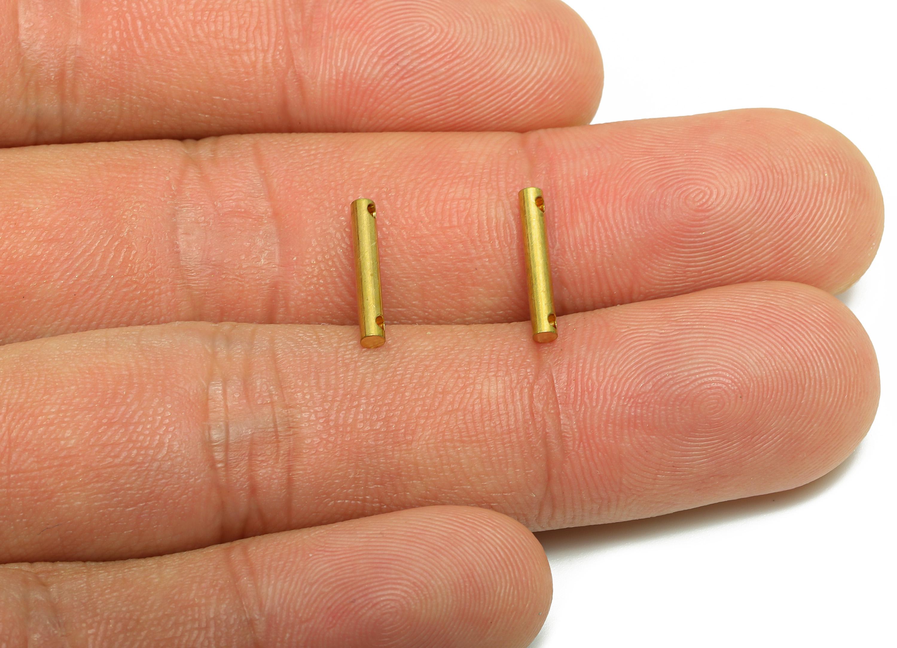 2.0*15mm Stick Earring Charm - Brass Minimalist Bar Pendant - Connector Charm - Crafting Connector - Jewelry Making Rod - PP10877 - DOMEDBAZAAR
