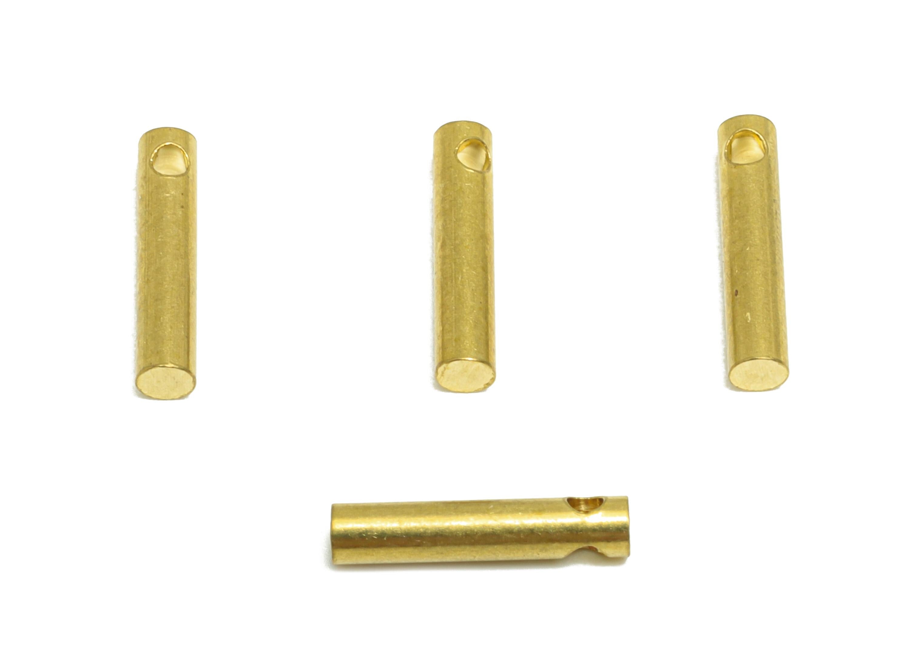 2.0*10mm Stick Earring Charm - Raw Brass Minimalist Bar Pendant - Bar Necklace Charms - Precision Rod - Crafting Supplies - PP10886 - DOMEDBAZAAR