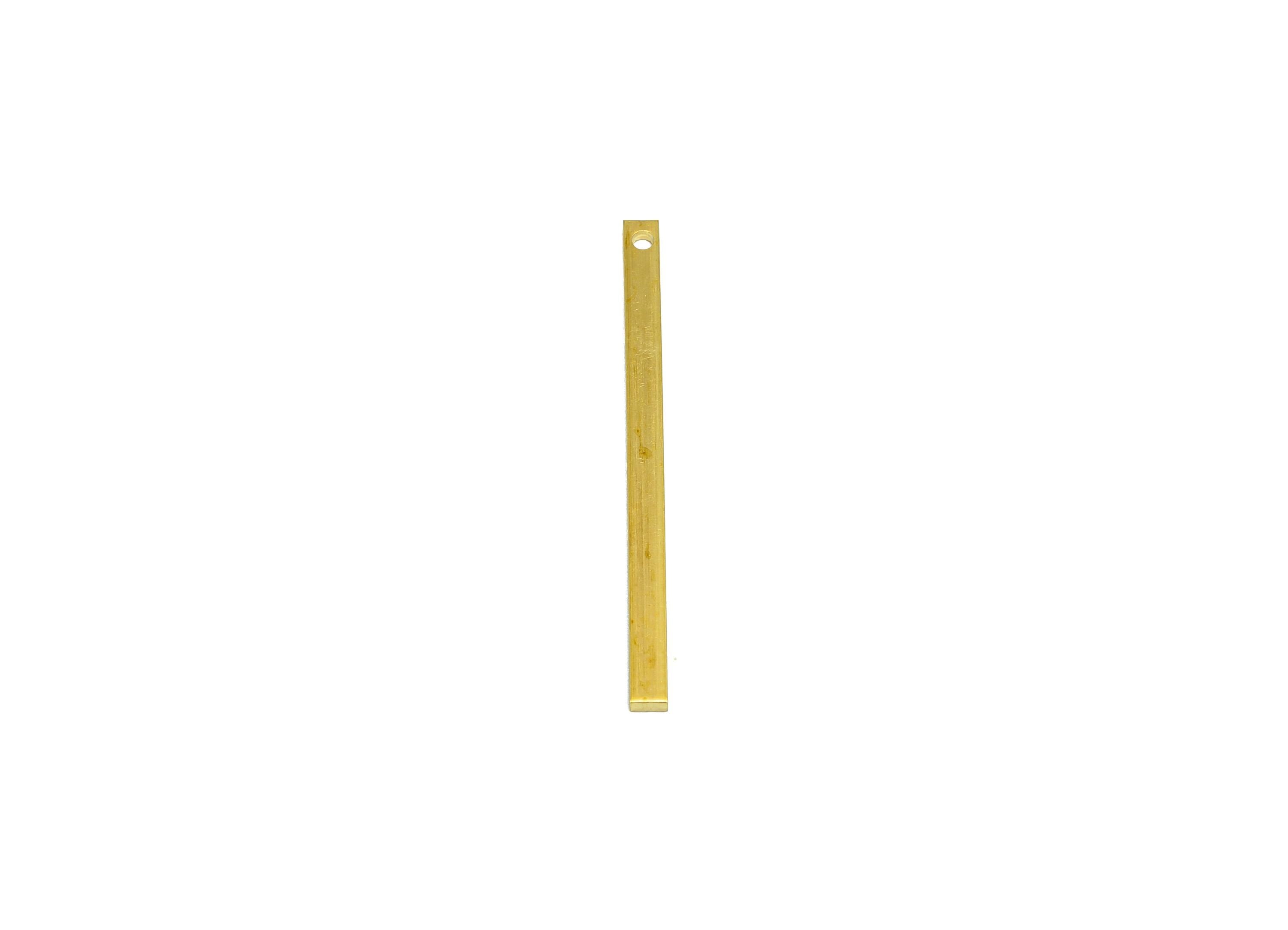 Brass Stick Earring Charm - Brass Bar Earring Charm - Rectangle Earring Charm - Crafting Supplies - Crafting Metal Bar - 30x2x1mm - PP10859 - DOMEDBAZAAR