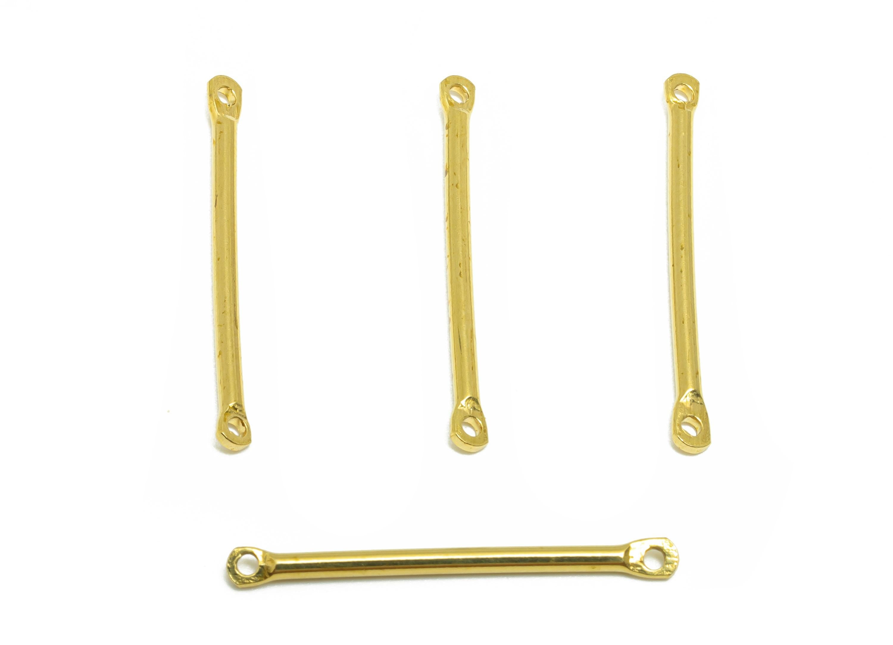 1.5*25mm Bar Earring Connector - Raw Brass Metal Link Component - Crafting Connector - Metal Connector Pin - DIY Jewelry Supplies - PP11034 - DOMEDBAZAAR