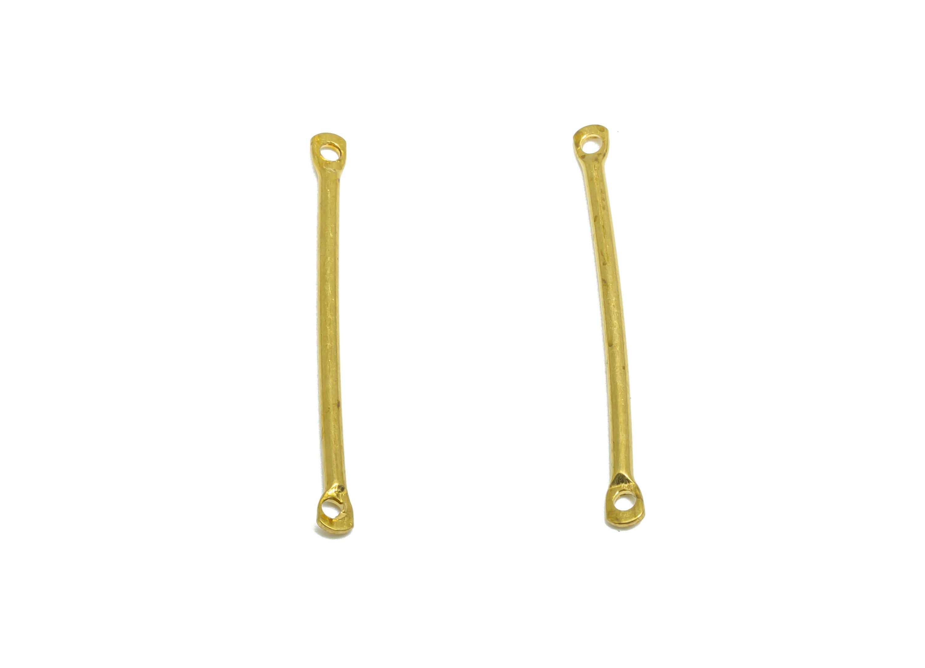 1.2*25mm Bar Earring Connector - Raw Brass Metal Link Component - Crafting Components - Metal Connector Pin - DIY Jewelry Supplies - PP10901