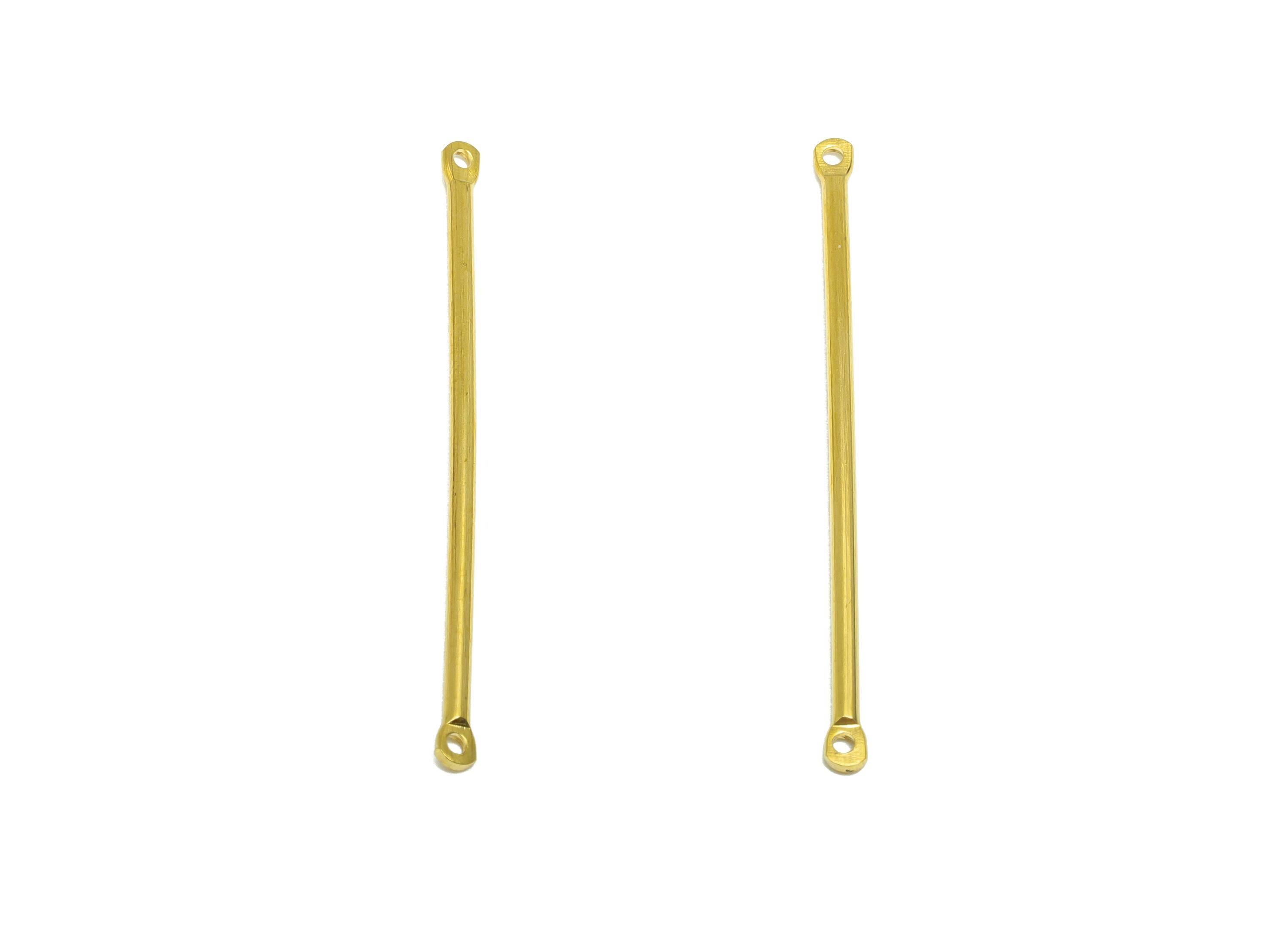 1.5*40mm Bar Earring Connector - Raw Brass Metal Link Component - Crafting Connector - Metal Connector Pin - DIY Jewelry Supplies - PP10896 - DOMEDBAZAAR