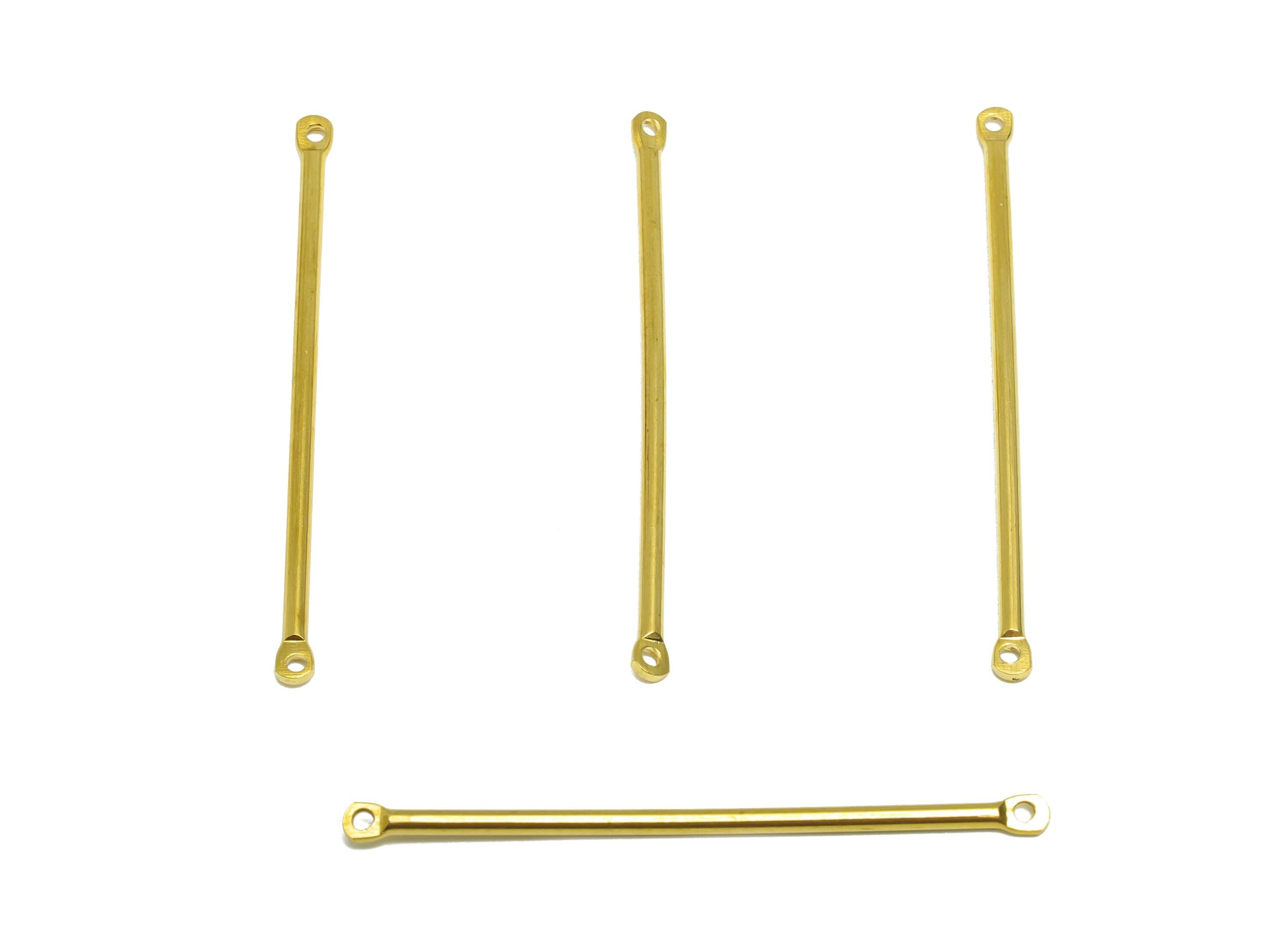 1.5*40mm Bar Earring Connector - Raw Brass Metal Link Component - Crafting Connector - Metal Connector Pin - DIY Jewelry Supplies - PP10896 - DOMEDBAZAAR