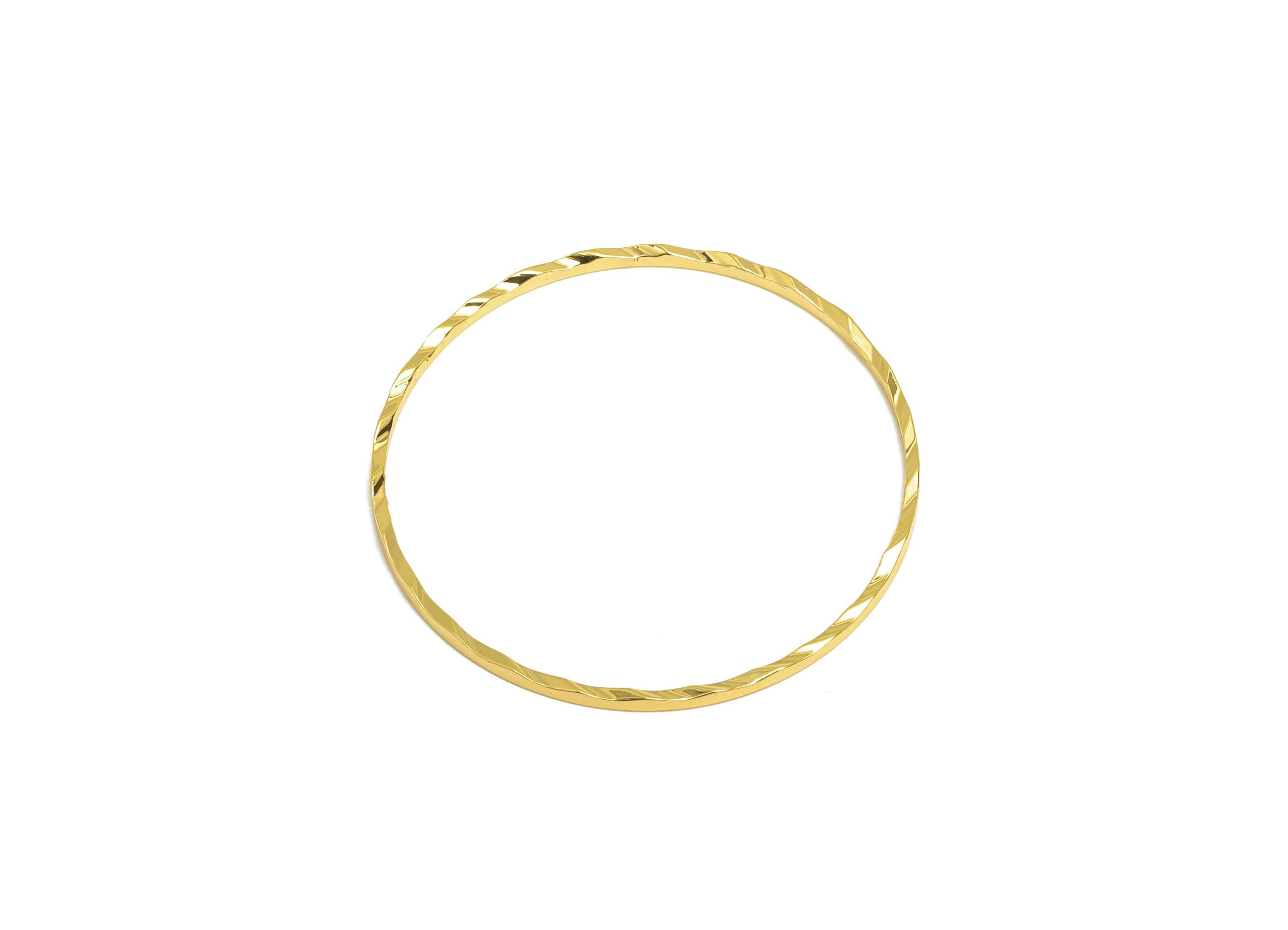 30mm Gold Round Connector - Textured Circle Jewelry - Brass Geometry Minimalist Jewelry - DIY Jewelry - 18K Real Gold Plated - RGP9289-30 - DOMEDBAZAAR