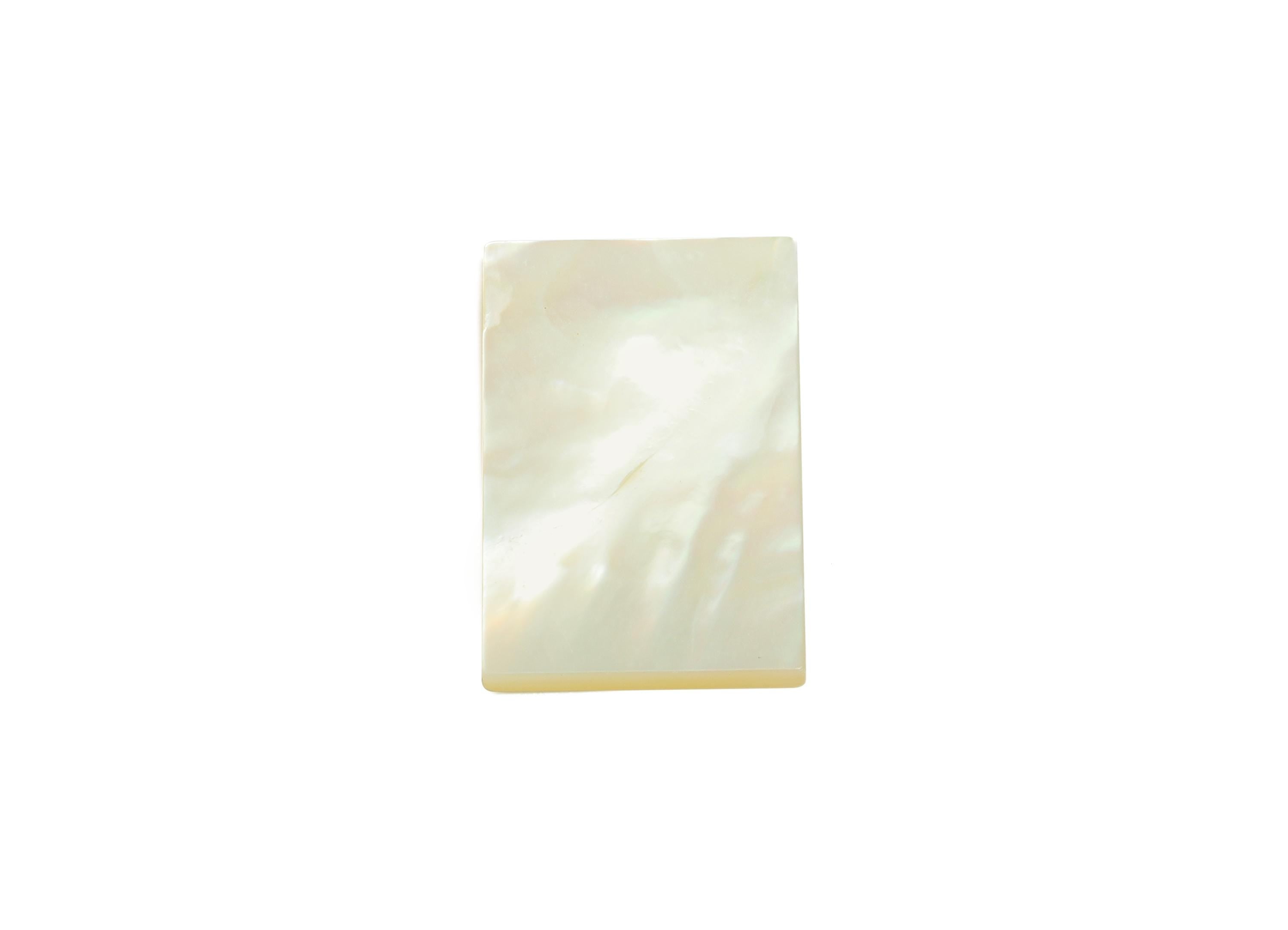 Mother of Pearl Charm - Rectangular White Shell Charm - Geometric Elegant Pearl Charm - DIY Shell Pendant - 21x13.2x1.42mm - RGP9316 - DOMEDBAZAAR