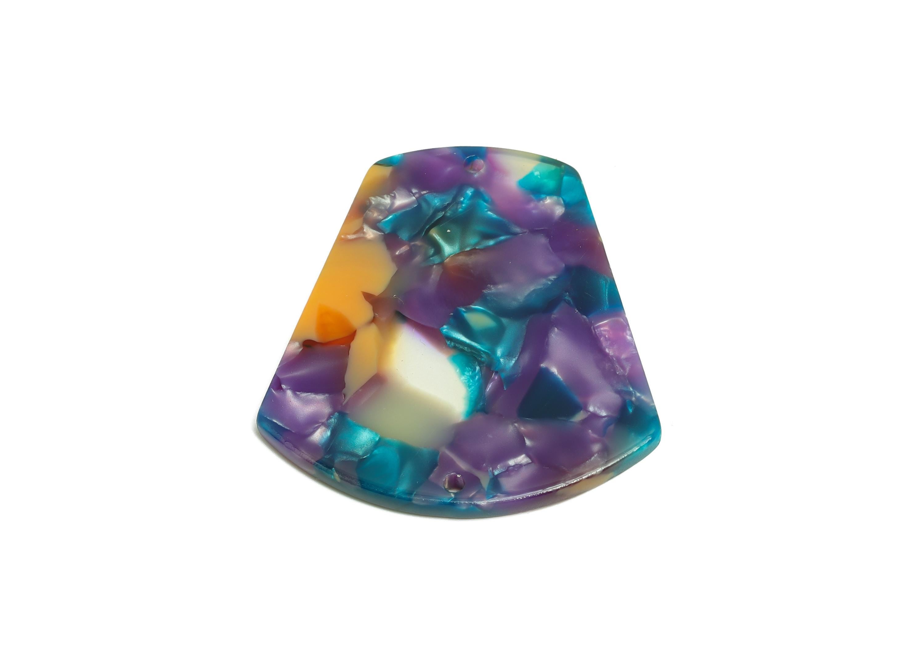 Acetic Acid Trapezoid Charm - DIY Jewelry Geometric Connector - Modern Jewelry - Handmade Accessory  - 34.95x32.62x2.55mm - AC2636-A1042 - DOMEDBAZAAR