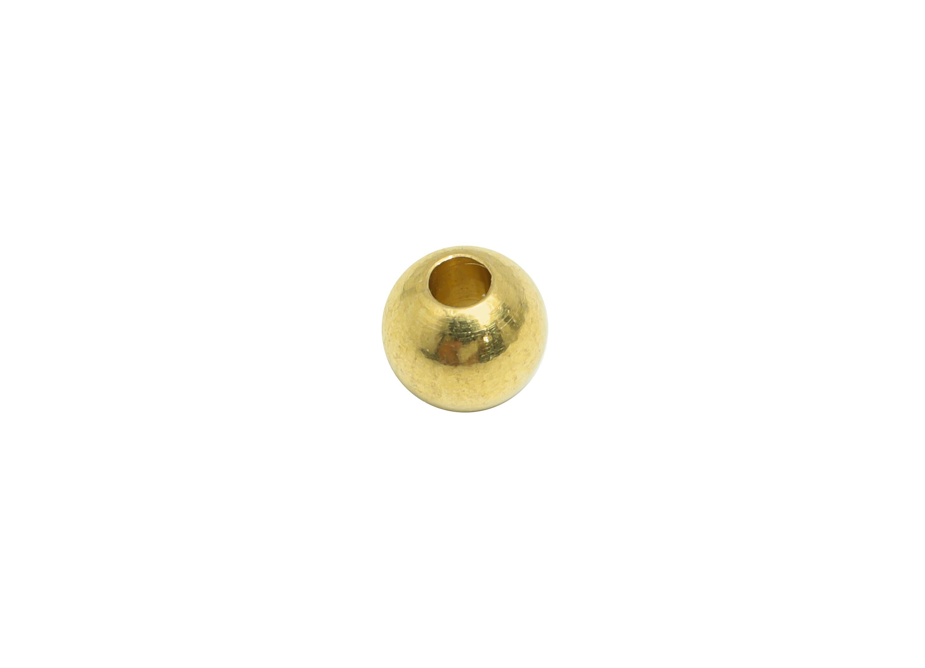 Brass Spacer Bead - Raw Brass Round Faceted Beads for Jewelry Making - Decorative Metal Craft Bead - DIY Jewelry Making - 5x5x5mm - PP10968 - DOMEDBAZAAR