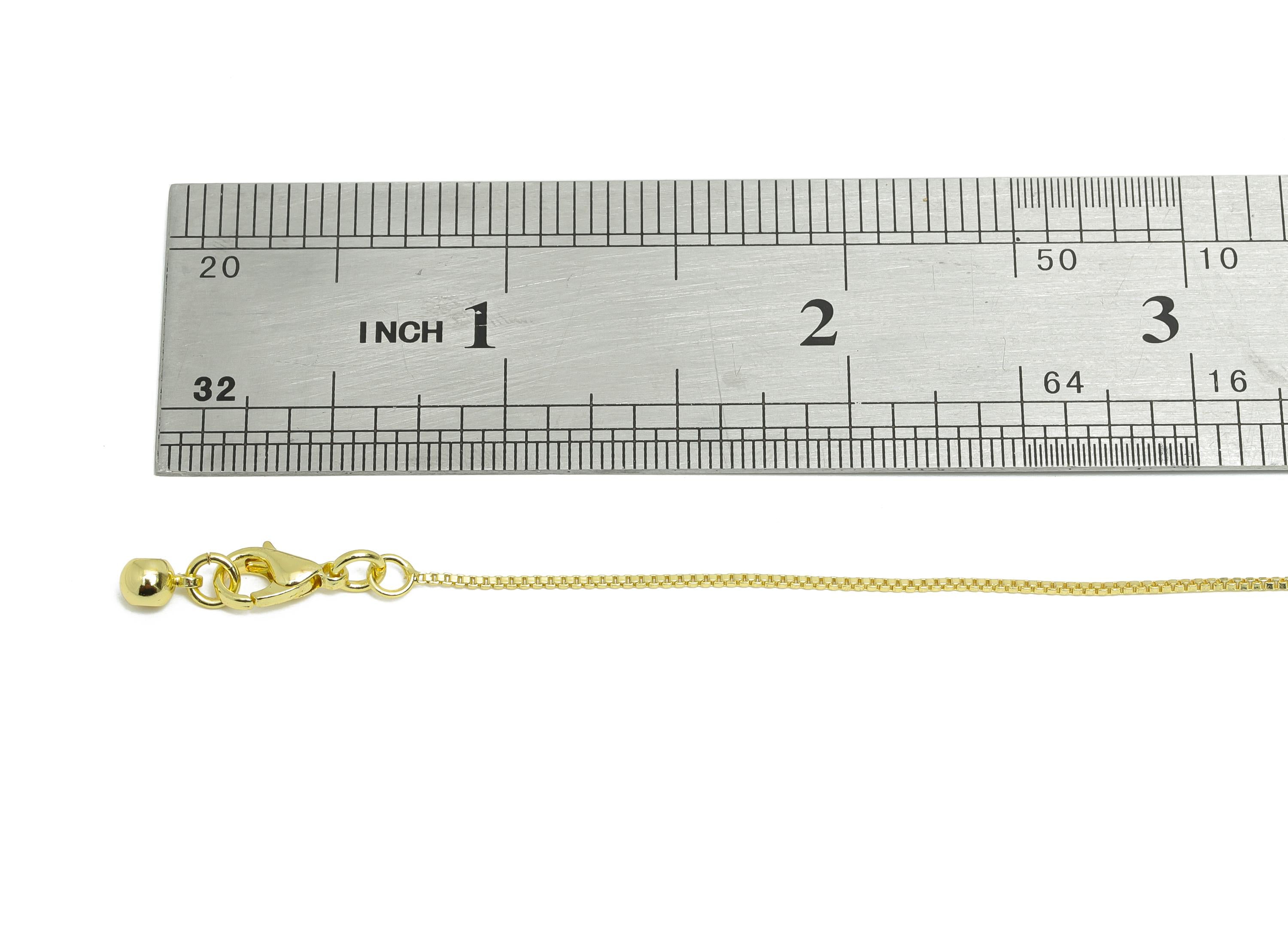 2mm Box Chain - 44.5cm Adjustable Finished Chain - Gold Brass Tassel Ear Wire - Ball Rubber Earring Stopper Nuts - 18K Gold Plated - RGP9738 - DOMEDBAZAAR