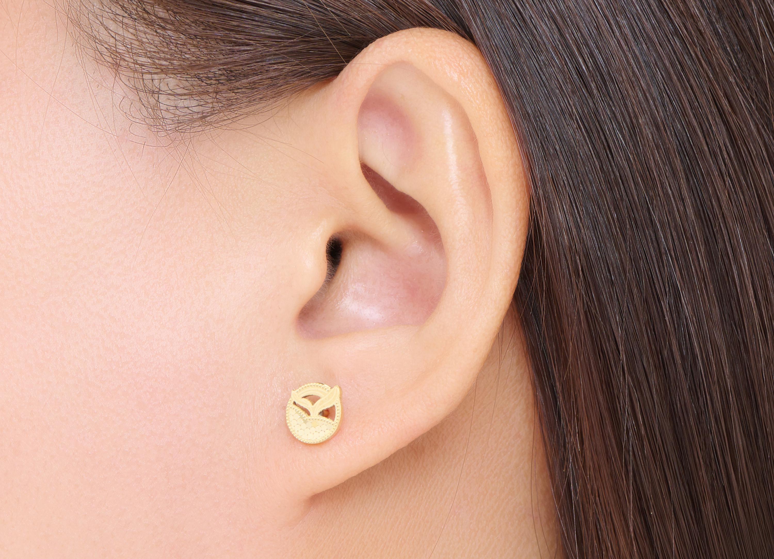 Brass Whale Tail Earring Post - Raw Brass Textured Whale Tail Stud - Ocean Laser Cut Jewelry - Minimalist Jewelry - 7x8x0.8mm - PP11195 - DOMEDBAZAAR