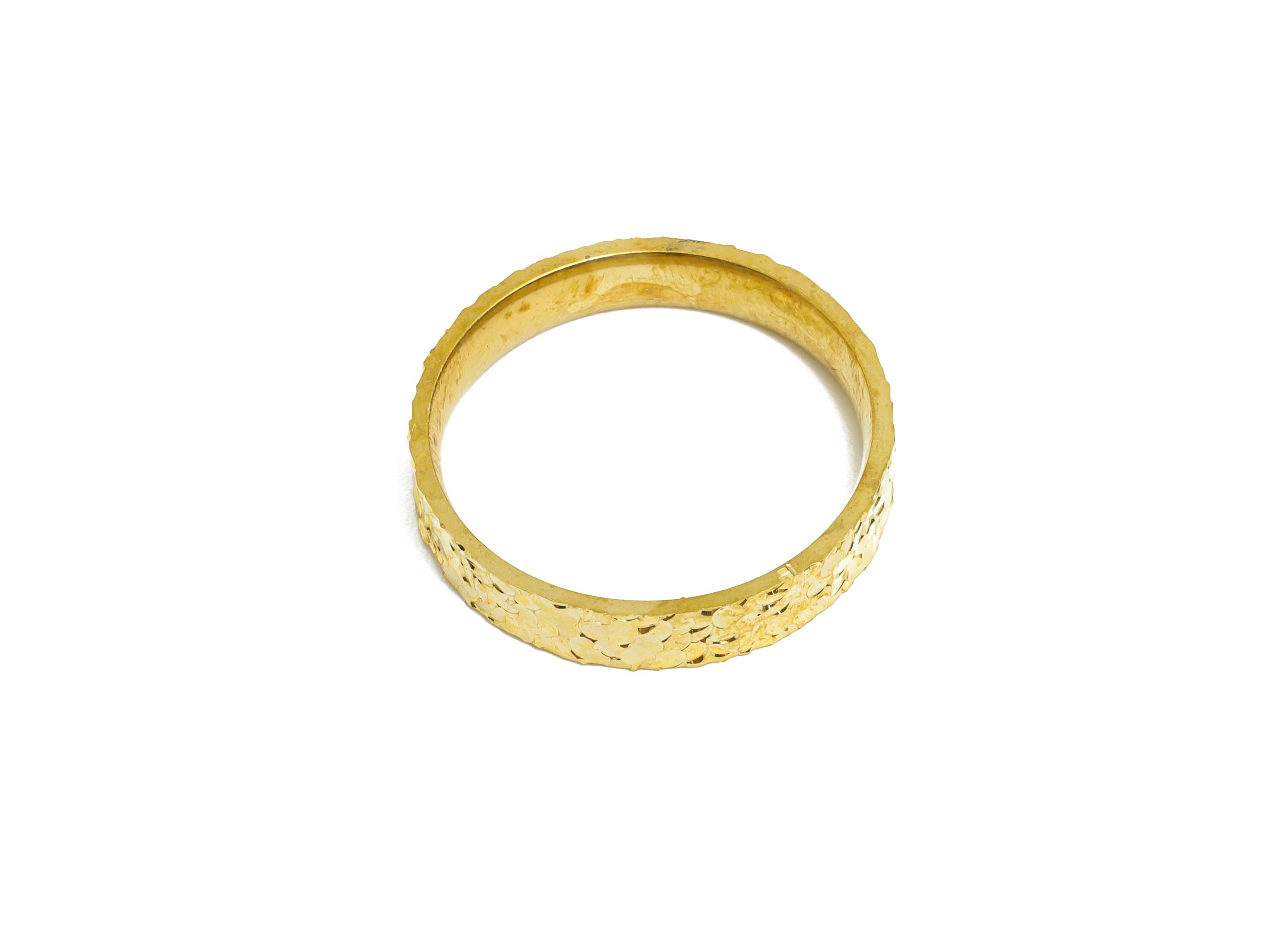 22mm Brass Rings - Raw Brass Textured Wide Rings Jewelry - Minimalist Everyday Wear Rings - Stylish Jewelry Brass - 22x22x4mm - PP11182-9 - DOMEDBAZAAR