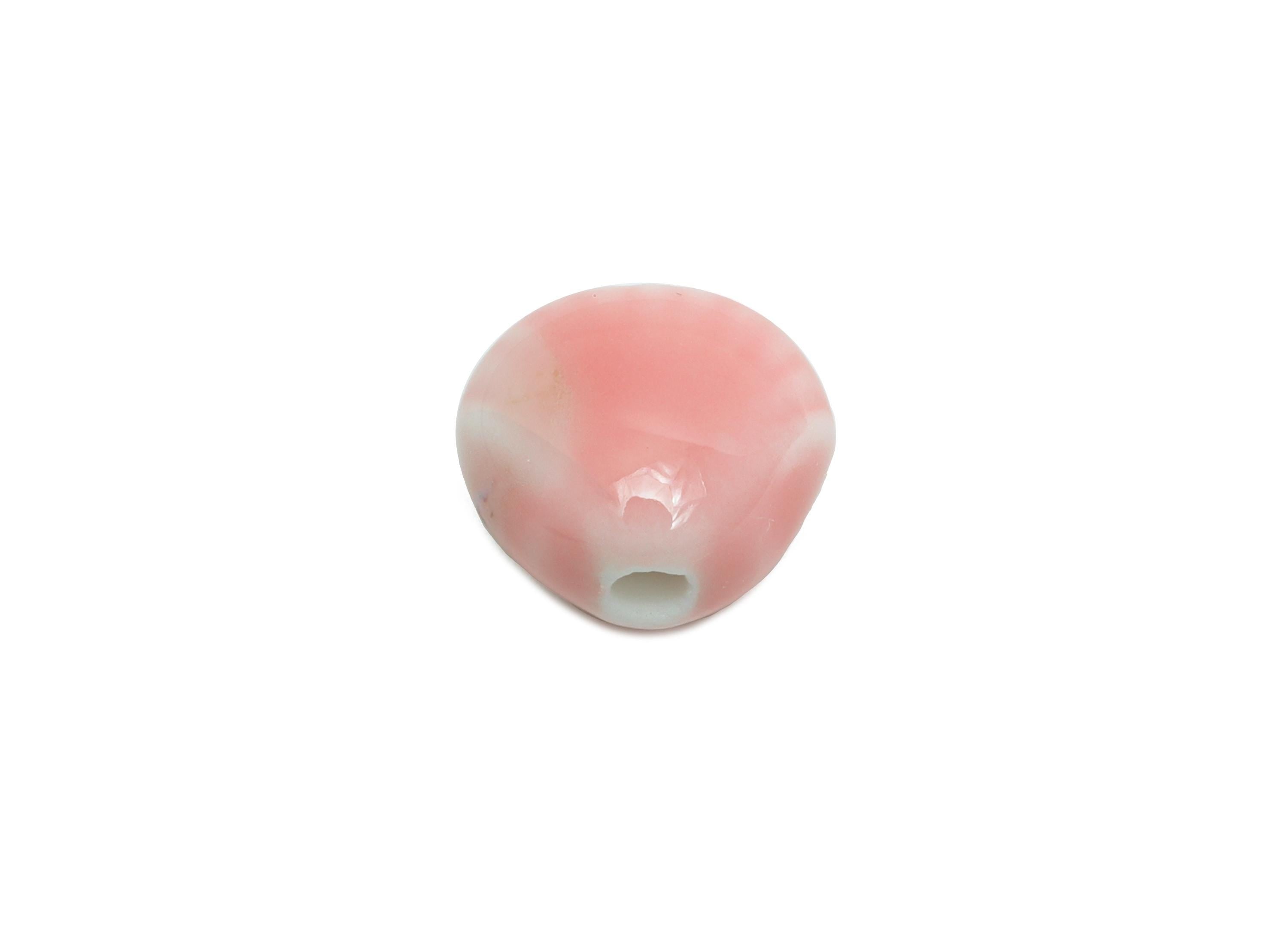Ceramic Shell Beads - Craft Beads for Necklace or Bracelet - Mini Shell Beads - Boho Beach Bead Making Supplies - 10x11.6x8.05mm - NS2856C - DOMEDBAZAAR