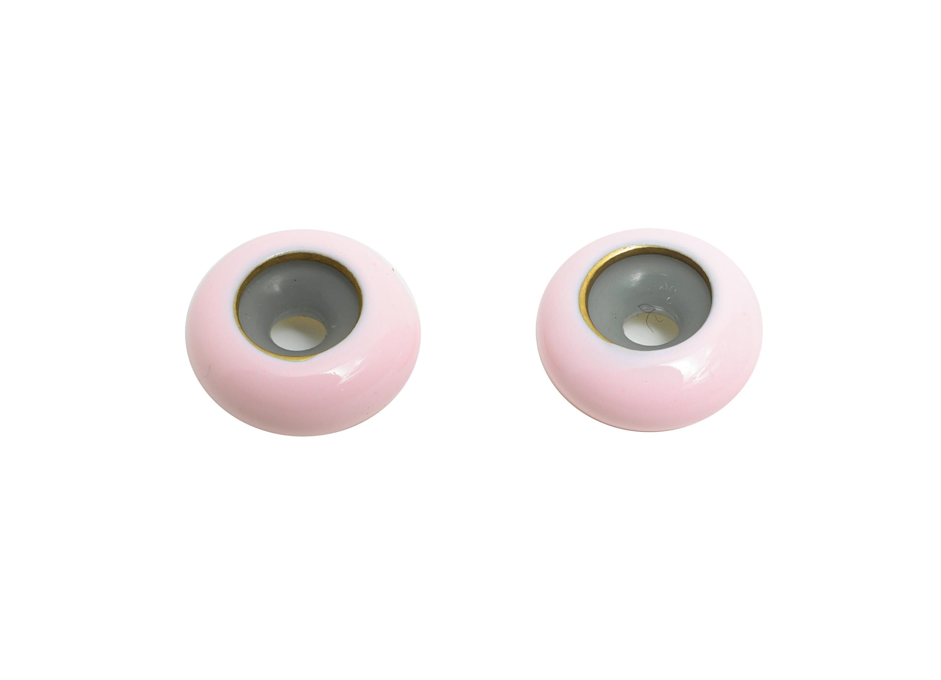 Pink Donut Spacer Bead - Brass Enamel Rubber Bracelet Stopper Beads - Adjustable Rondelle Bead - Silicone Smart Bead - 10x10x4mm - RGP10463B - DOMEDBAZAAR