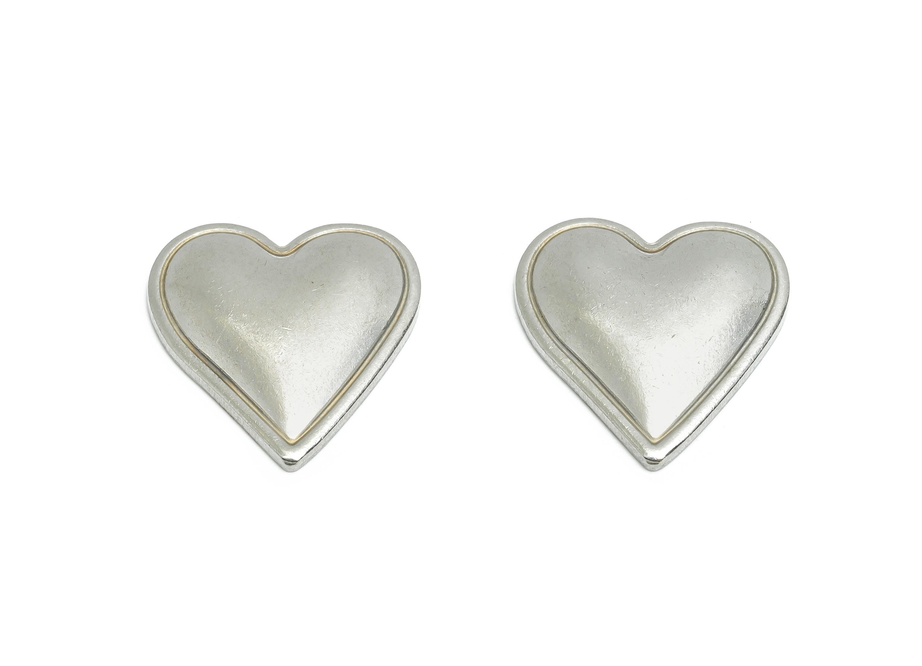 Stainless Steel Heart Charms - Sleek Heart Charm - Modern Heart Jewelry Piece - Vintage Heart Shape Jewelry - 21x20x3mm - SS2069 - DOMEDBAZAAR