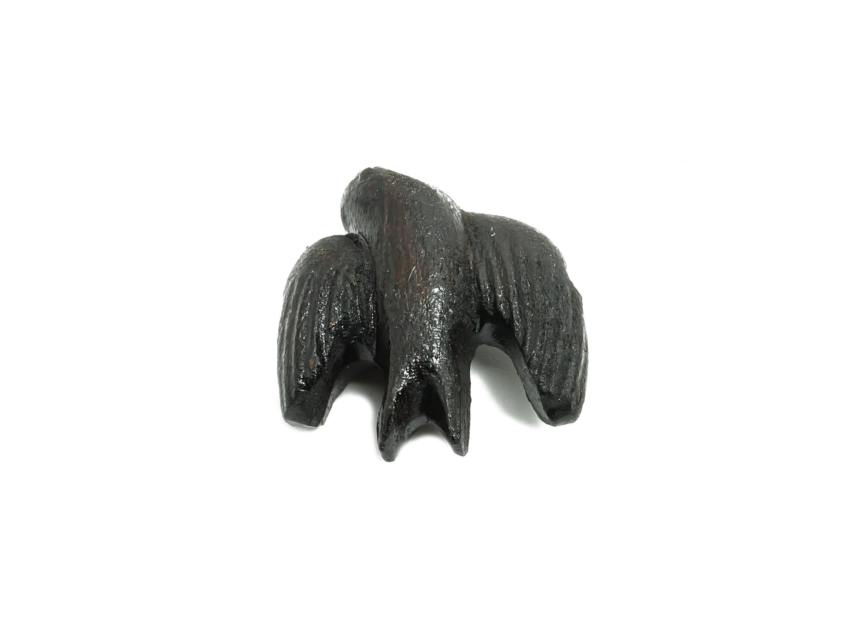 Black Wood Pigeon Beads - Handcrafted Swallow Beads - DIY Jewelry Natural Wood Supplies For Bracelet - Artisan Wood Bead - 19x18x8mm -BB1324 - DOMEDBAZAAR