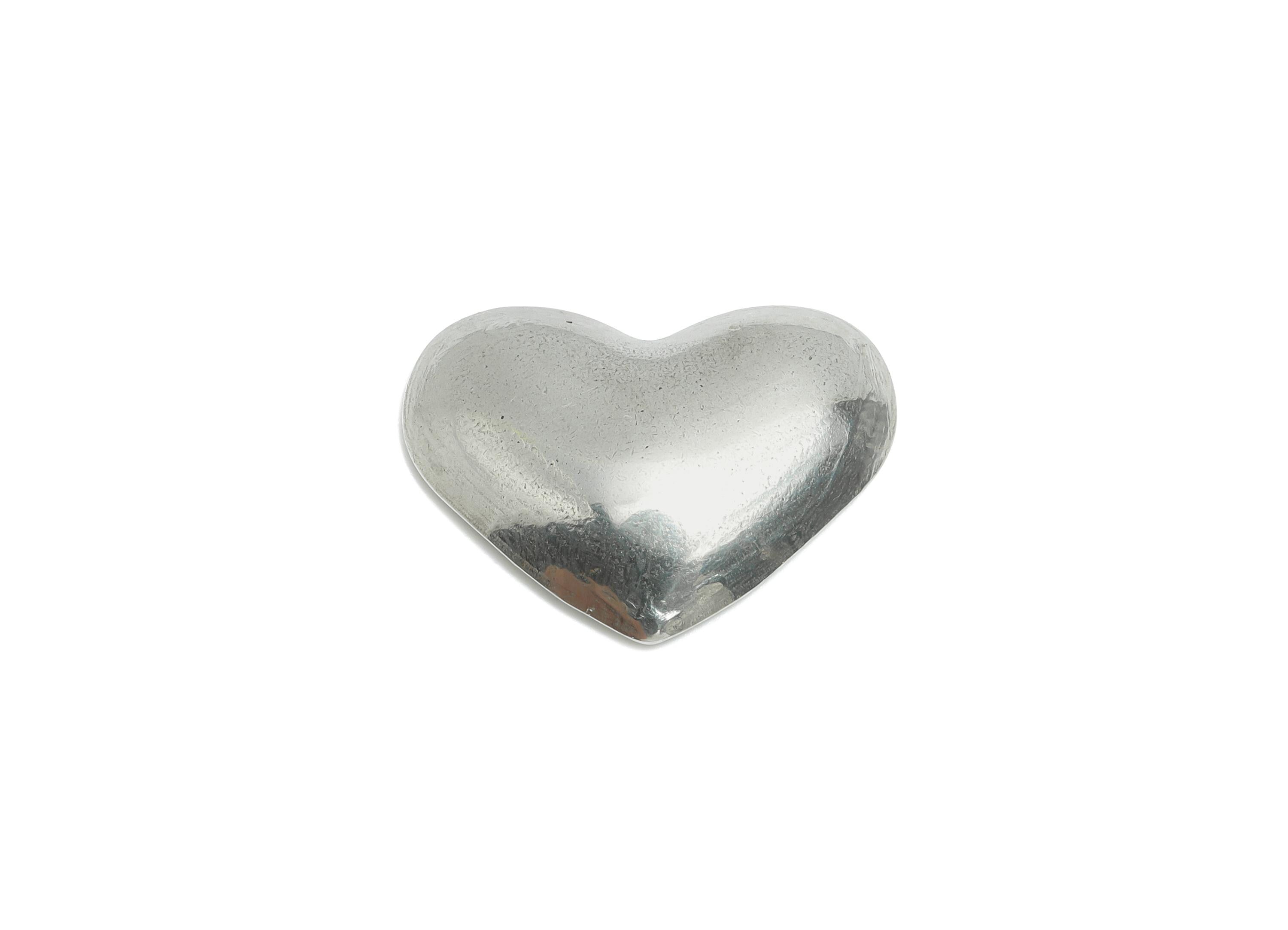 Stainless Steel Heart Charms - Smooth Silver Heart Charms - Simple Heart Design - Minimalist Jewelry Supplies - 22.6x17.44x3.73mm - SS1869 - DOMEDBAZAAR