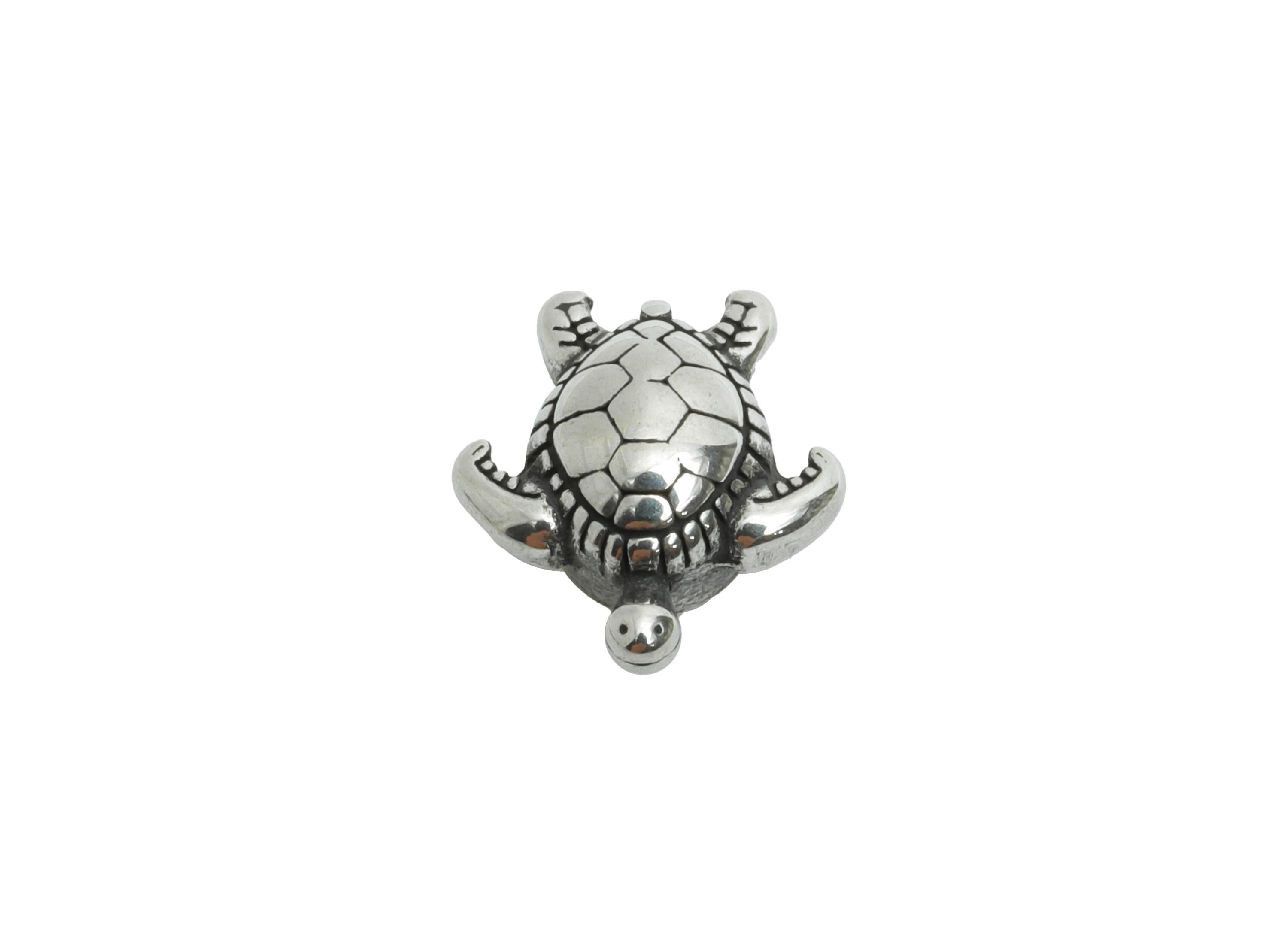 Stainless Steel Turtle Bead - Turtle Spacer Bead for Bracelet - 304 Stainless Steel - Marine Spacer Bead - Steel Finding - 11x10x5mm -SS1599 - DOMEDBAZAAR