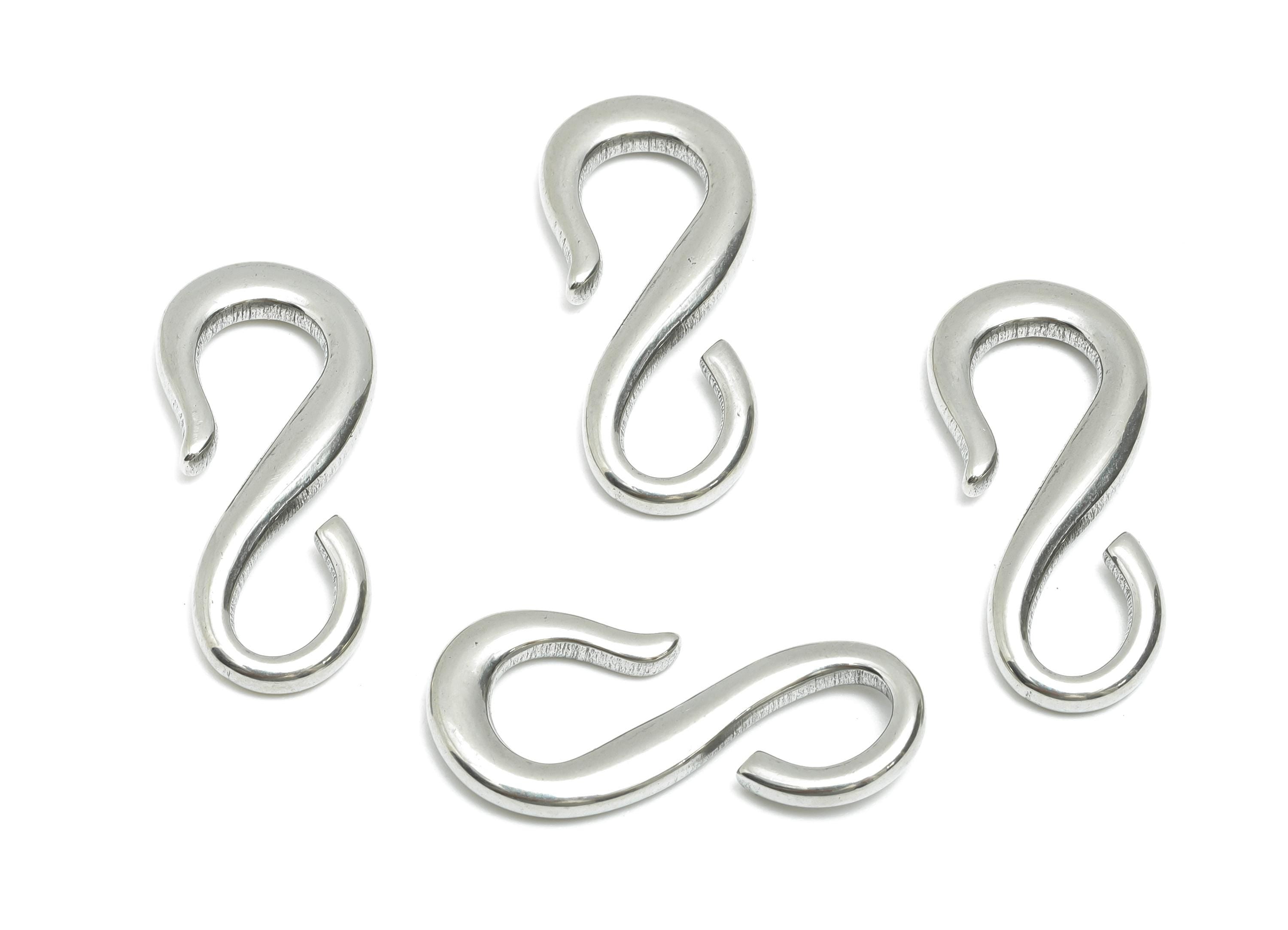 Steel Infinity Connector - Stainless Steel Infinity Pendant - Modern Infinity Shape Charm - Stainless Steel Jewelry - 28x13x2.78mm - SS1766 - DOMEDBAZAAR