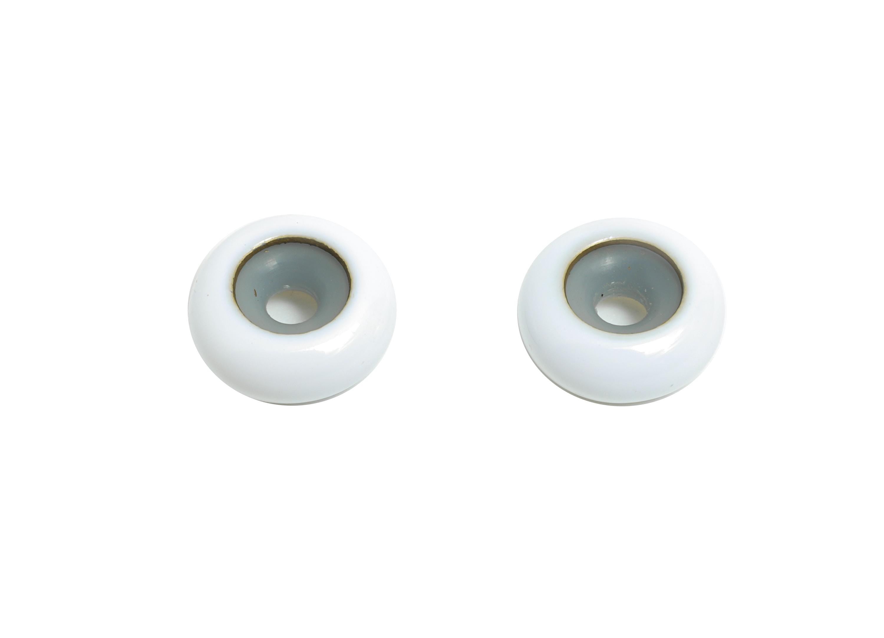 White Donut Spacer Bead - Brass Enamel Rubber Bracelet Stopper - Adjustable Rondelle Beads - Silicone Smart Beads - 10x10x4mm - RGP10463G - DOMEDBAZAAR