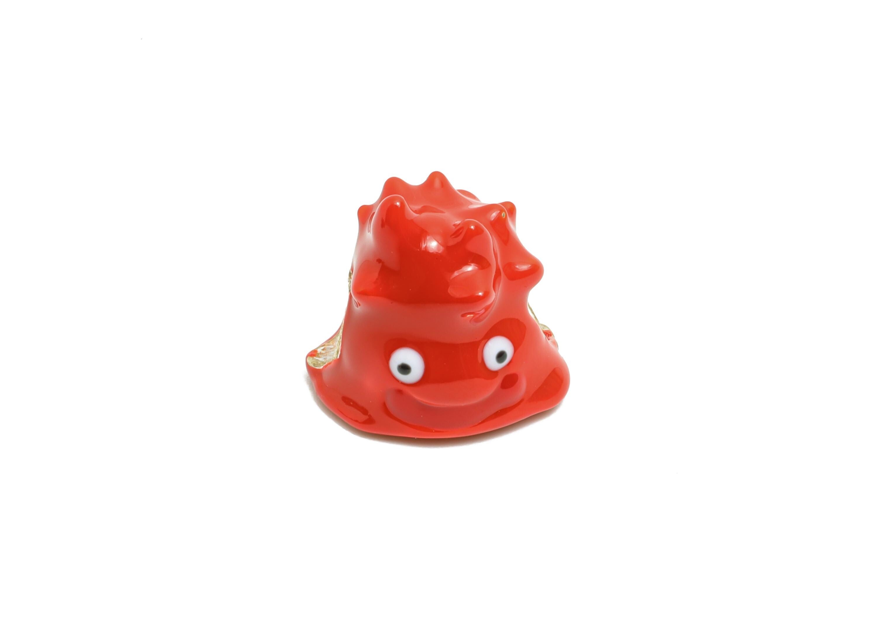 Alloy Red Monster Bead - Enamel Charm for Bracelet - Playful Character Jewelry Bead - Glossy Red Fun Unique Bracelet Bead -13x12x11mm-ZZ2089 - DOMEDBAZAAR