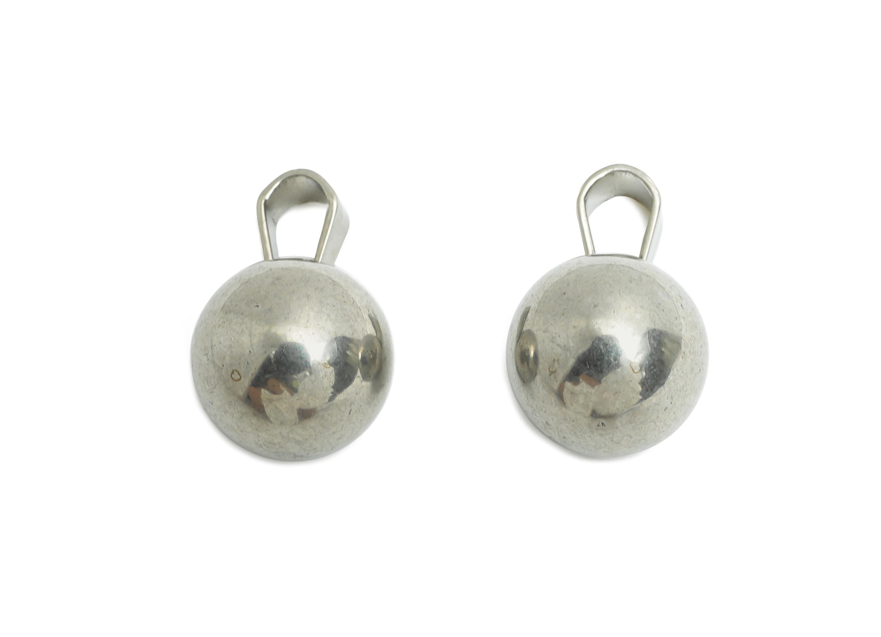10mm Steel Sphere Pendant - Smooth Silver Round Ball Necklace Pendant - Geometric Sphere Jewelry - Steel Finding - 12.17x10x10mm - SS1683-10 - DOMEDBAZAAR