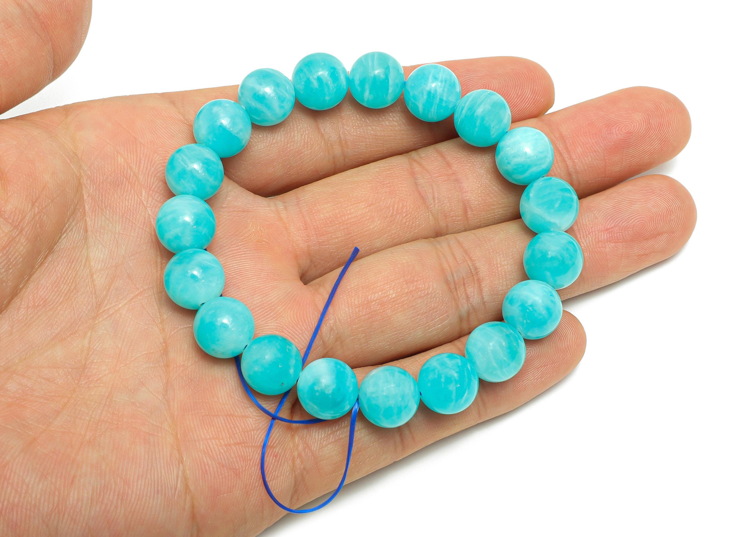 Apatite Crystal Beads - Aqua Blue Beads for Crafting - 1 Strand/18Pcs/32g Around - Calming Energy Crystal Stones Beads - 11x11x11mm - NS2864 - DOMEDBAZAAR
