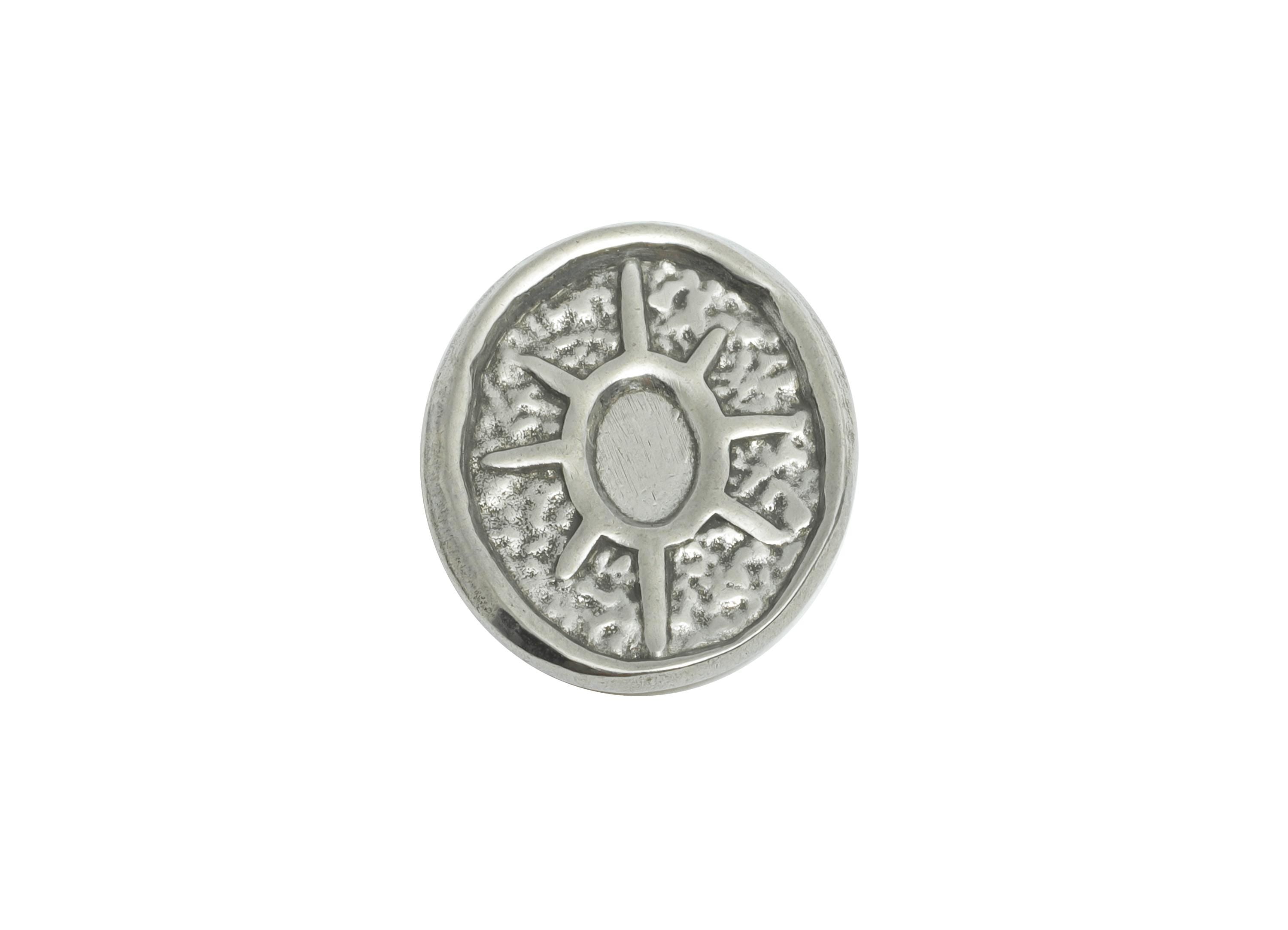 Stainless Steel Sun Charms - Textured Oval Sunburst Charm - Oval Craft Supply For Gemstone - Stainless Steel Jewelry - 18x14x1mm - SS1864 - DOMEDBAZAAR